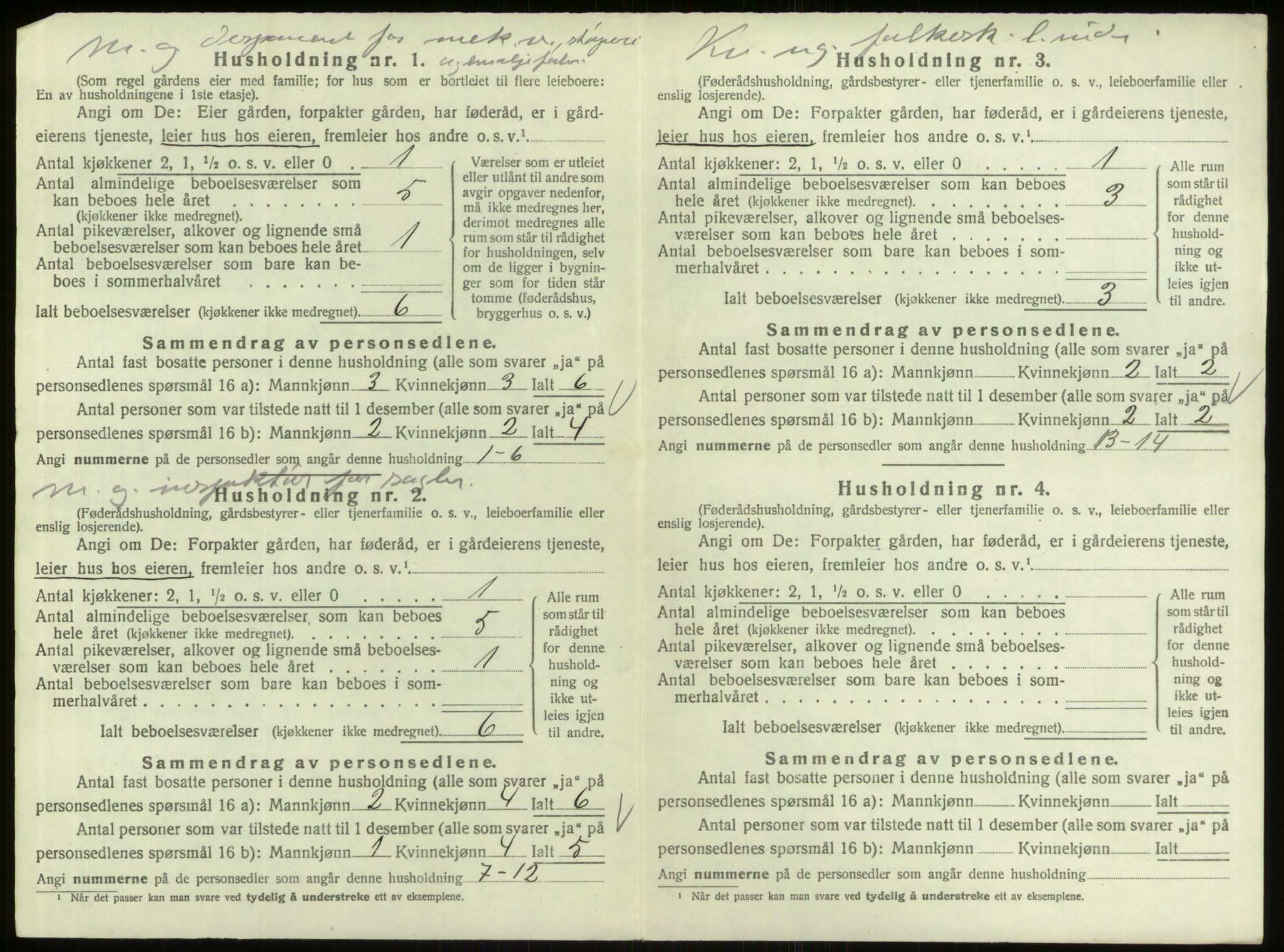 SAO, 1920 census for Berg, 1920, p. 713