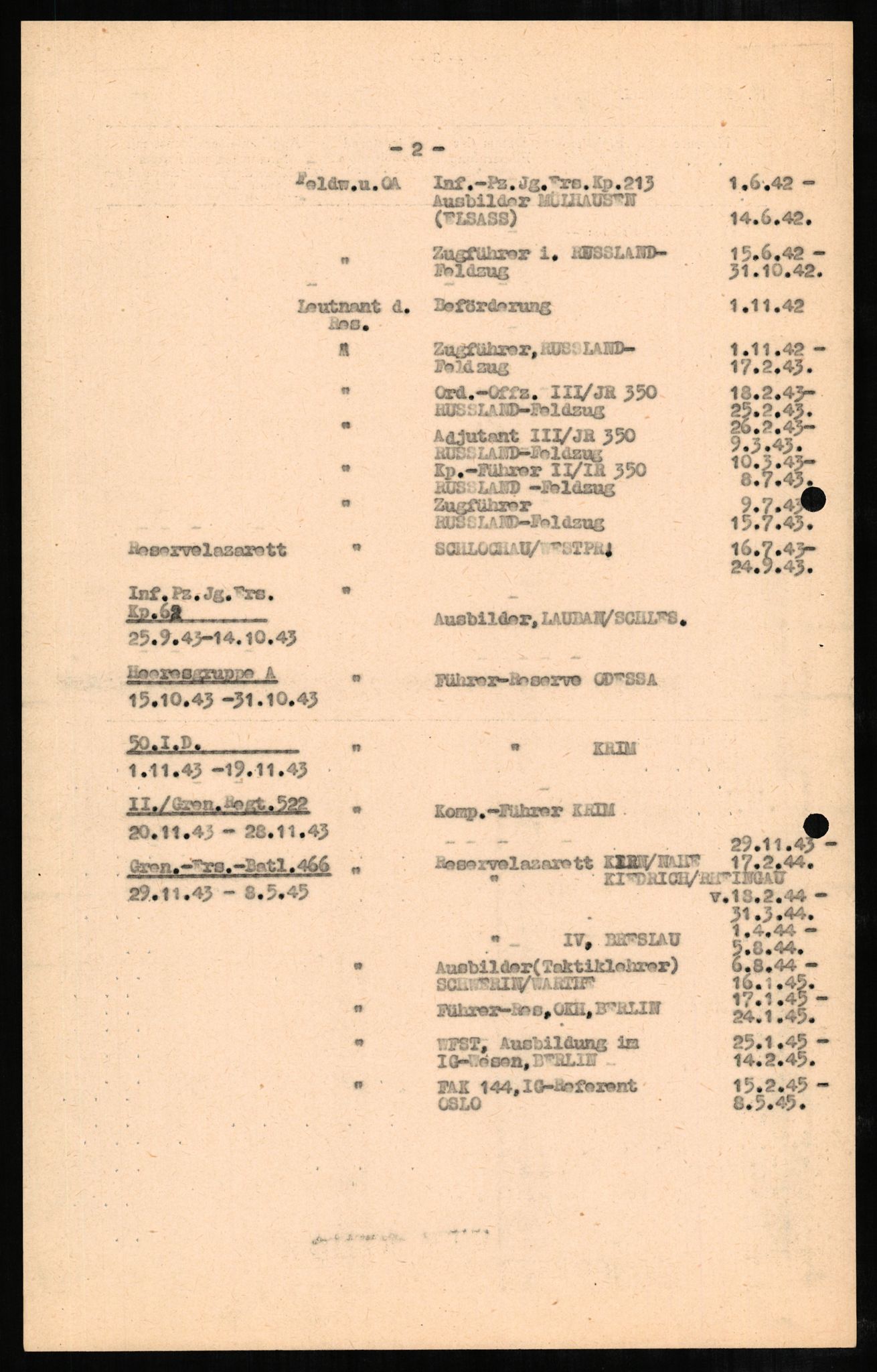 Forsvaret, Forsvarets overkommando II, AV/RA-RAFA-3915/D/Db/L0002: CI Questionaires. Tyske okkupasjonsstyrker i Norge. Tyskere., 1945-1946, p. 559