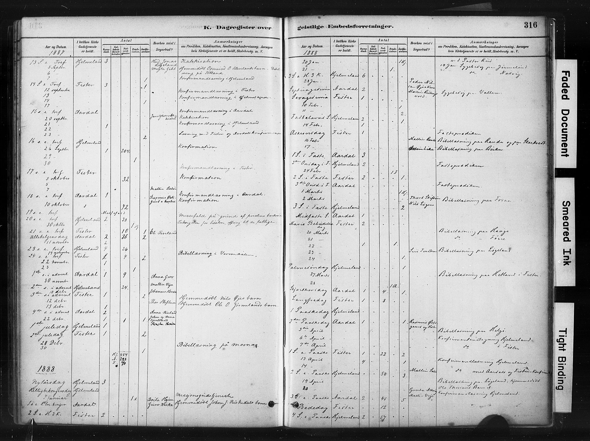 Hjelmeland sokneprestkontor, AV/SAST-A-101843/01/IV/L0014: Parish register (official) no. A 14, 1879-1900, p. 316