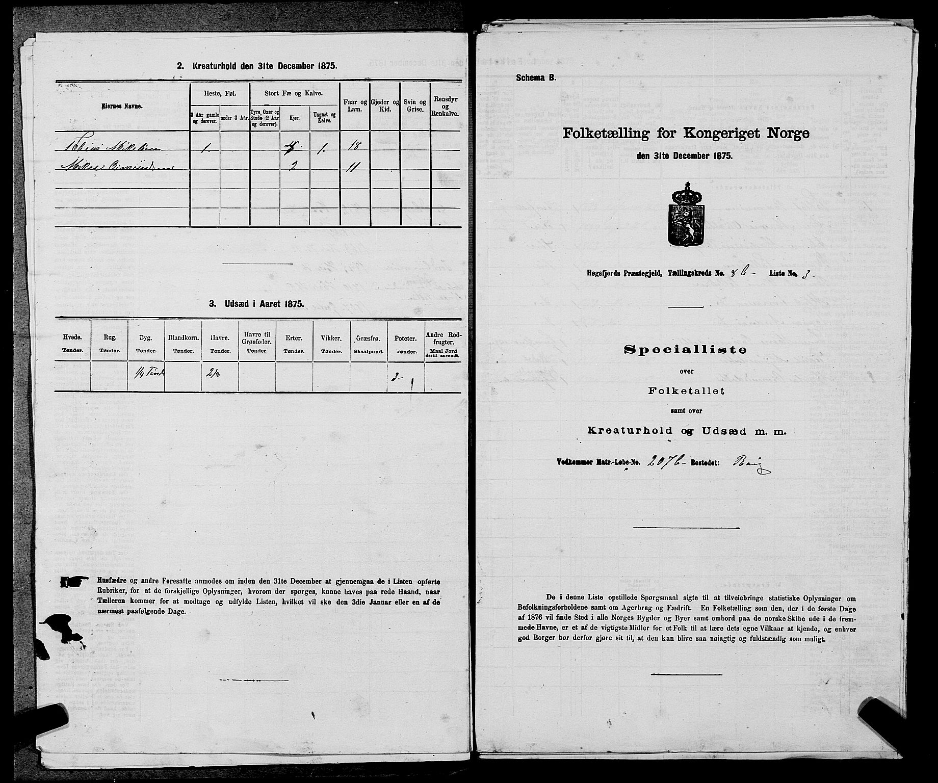 SAST, 1875 census for 1128P Høgsfjord, 1875, p. 728