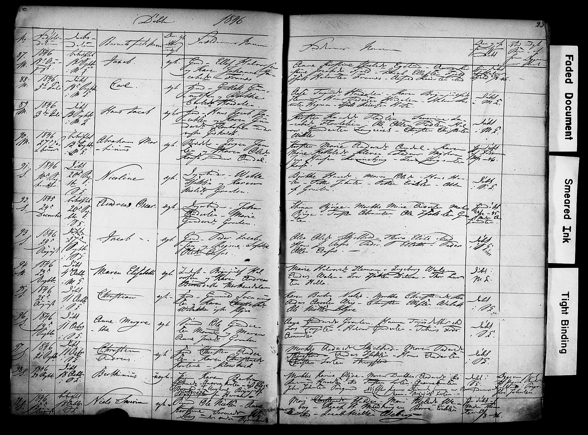 Solum kirkebøker, AV/SAKO-A-306/F/Fa/L0006: Parish register (official) no. I 6, 1844-1855, p. 23