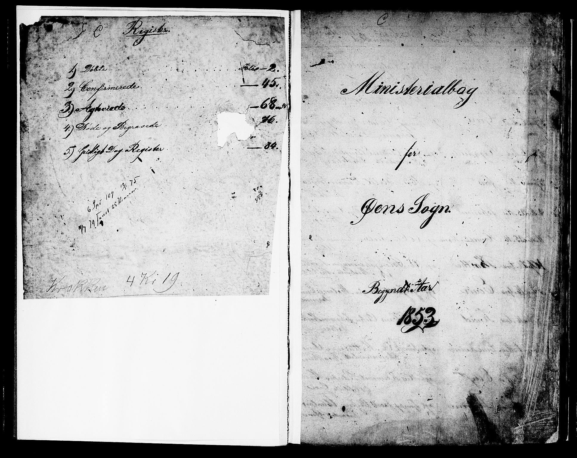 Hyllestad sokneprestembete, SAB/A-80401: Parish register (copy) no. C 1, 1853-1873, p. 1