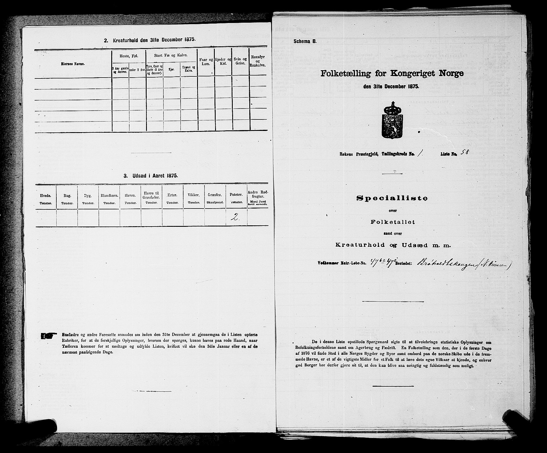 SAKO, 1875 census for 0627P Røyken, 1875, p. 37