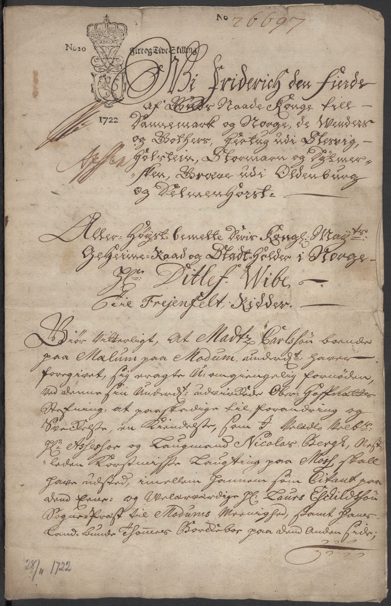 Riksarkivets diplomsamling, AV/RA-EA-5965/F15/L0016: Prestearkiv - Buskerud, 1662-1781, p. 153