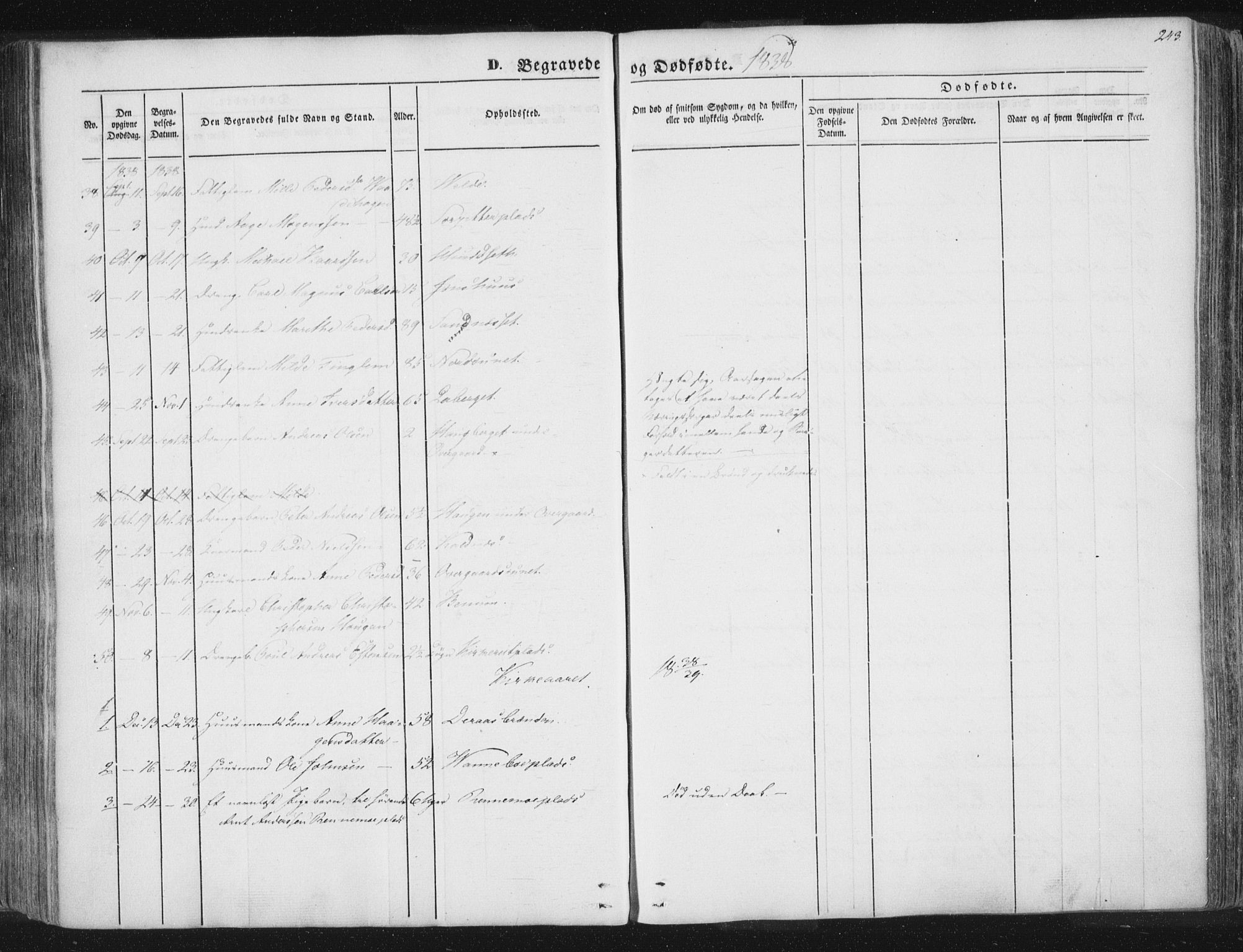 Ministerialprotokoller, klokkerbøker og fødselsregistre - Nord-Trøndelag, AV/SAT-A-1458/741/L0392: Parish register (official) no. 741A06, 1836-1848, p. 243