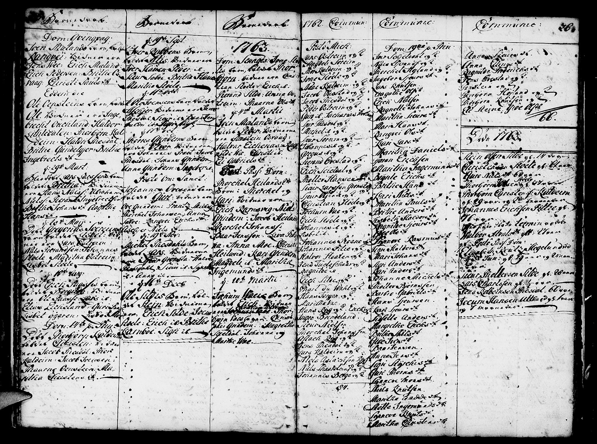 Etne sokneprestembete, AV/SAB-A-75001/H/Haa: Parish register (official) no. A 3 /1, 1755-1782, p. 25-26