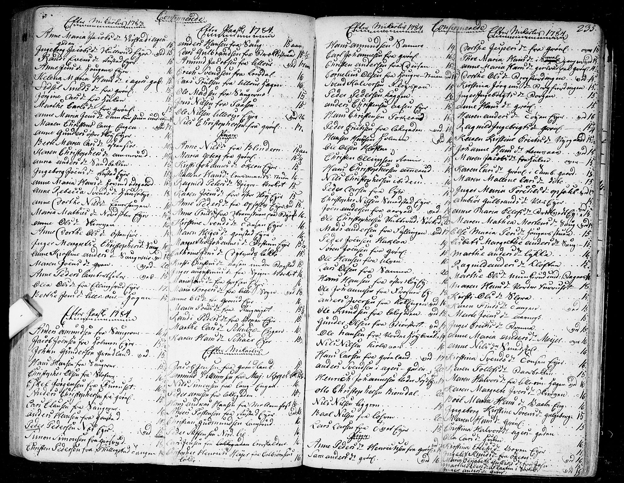 Aker prestekontor kirkebøker, SAO/A-10861/F/L0009: Parish register (official) no. 9, 1765-1785, p. 235