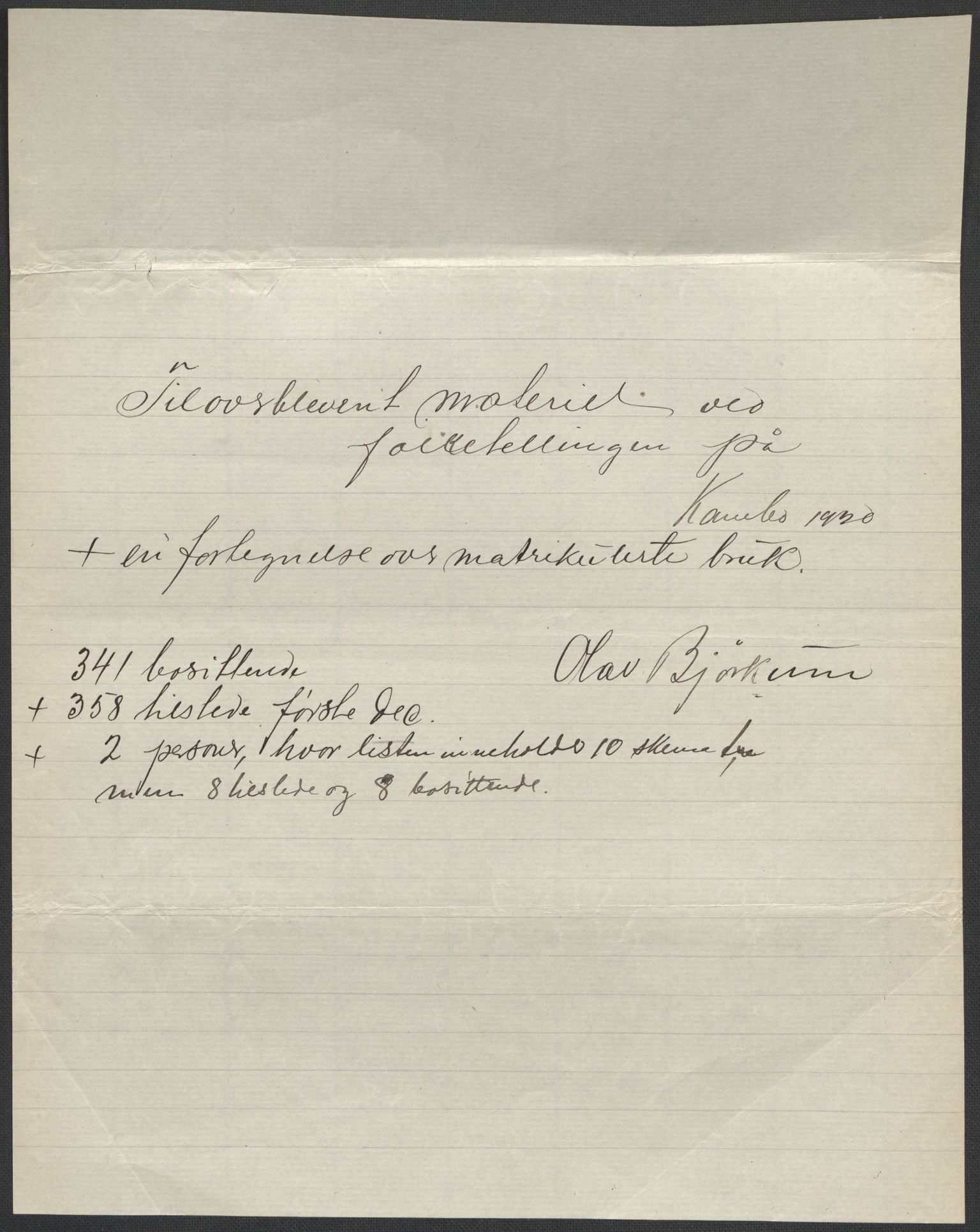 SAO, 1920 census for Moss land district, 1920, p. 32