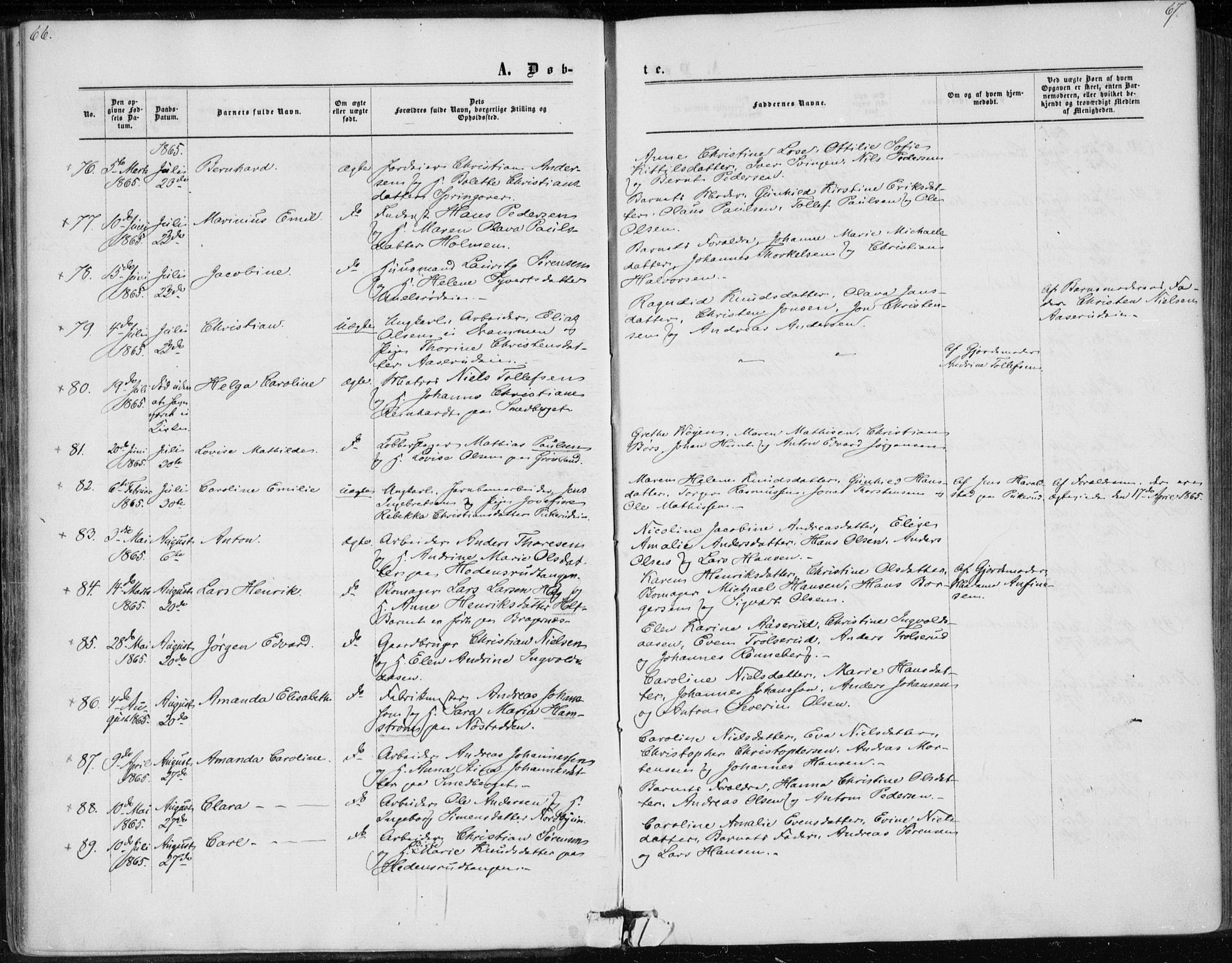 Skoger kirkebøker, AV/SAKO-A-59/F/Fa/L0004: Parish register (official) no. I 4, 1862-1872, p. 66-67