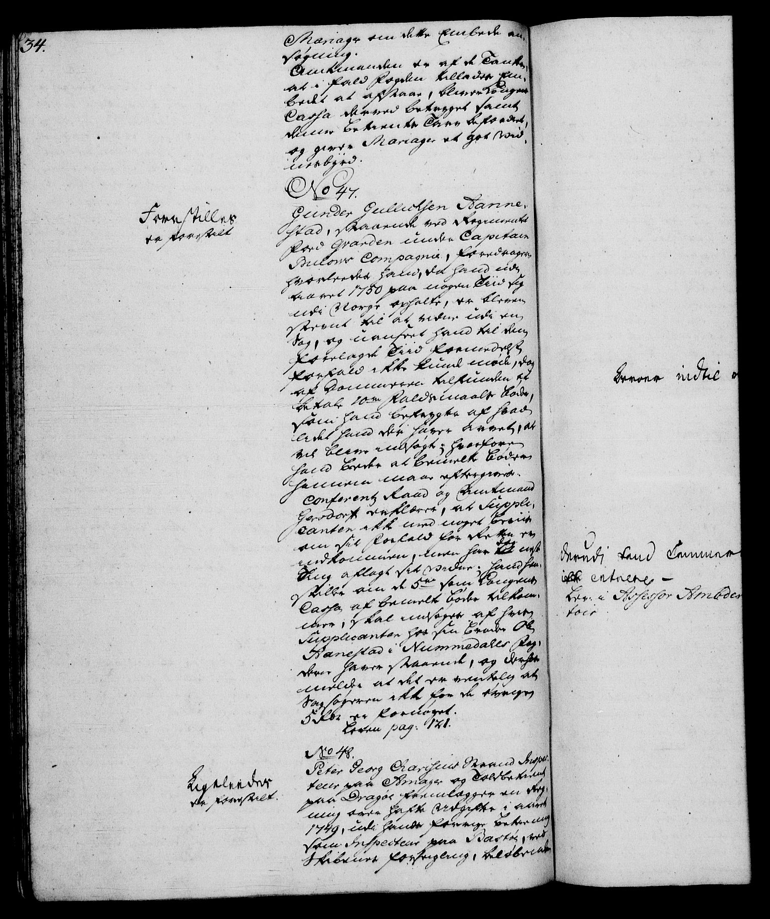 Rentekammeret, Kammerkanselliet, RA/EA-3111/G/Gh/Gha/L0031: Norsk ekstraktmemorialprotokoll (merket RK 53.76), 1751-1753, p. 34