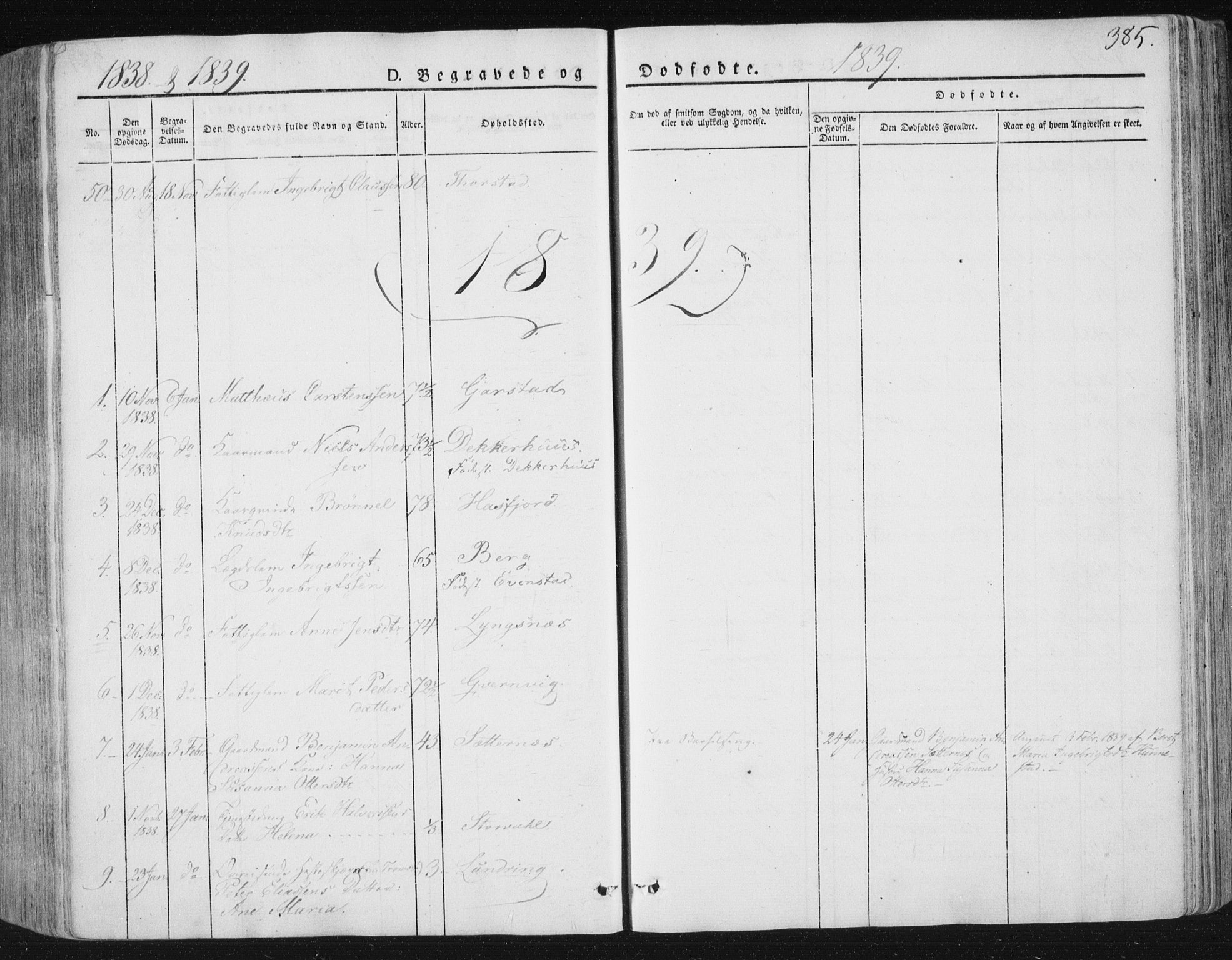 Ministerialprotokoller, klokkerbøker og fødselsregistre - Nord-Trøndelag, SAT/A-1458/784/L0669: Parish register (official) no. 784A04, 1829-1859, p. 385