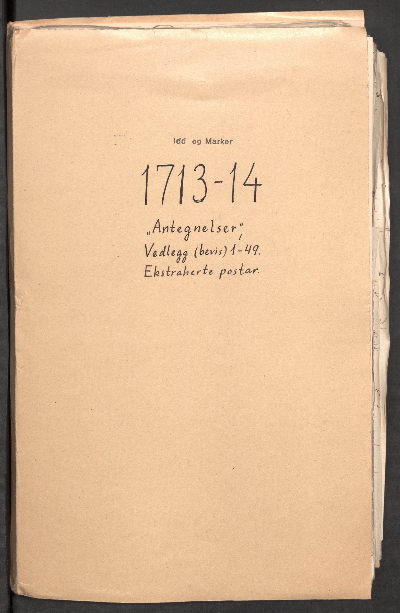 Rentekammeret inntil 1814, Reviderte regnskaper, Fogderegnskap, AV/RA-EA-4092/R01/L0022: Fogderegnskap Idd og Marker, 1713-1714, p. 517