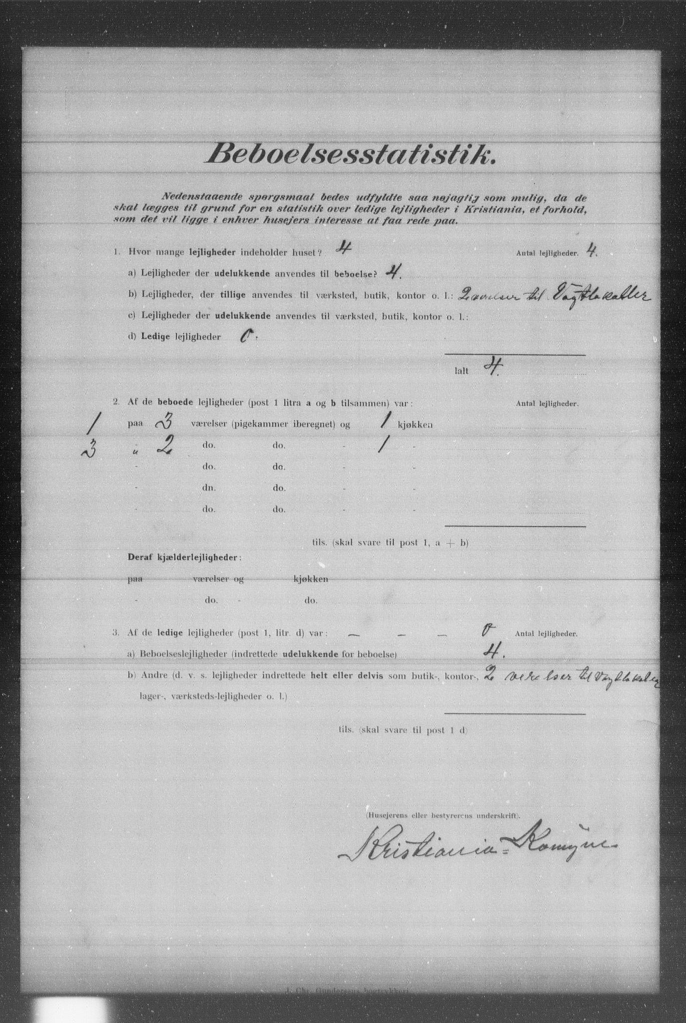 OBA, Municipal Census 1902 for Kristiania, 1902, p. 132