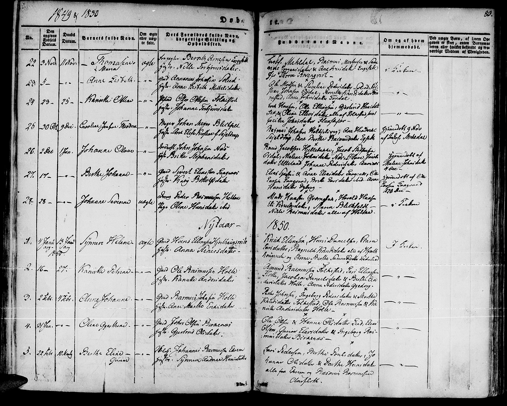 Ministerialprotokoller, klokkerbøker og fødselsregistre - Møre og Romsdal, SAT/A-1454/511/L0139: Parish register (official) no. 511A06, 1831-1850, p. 83