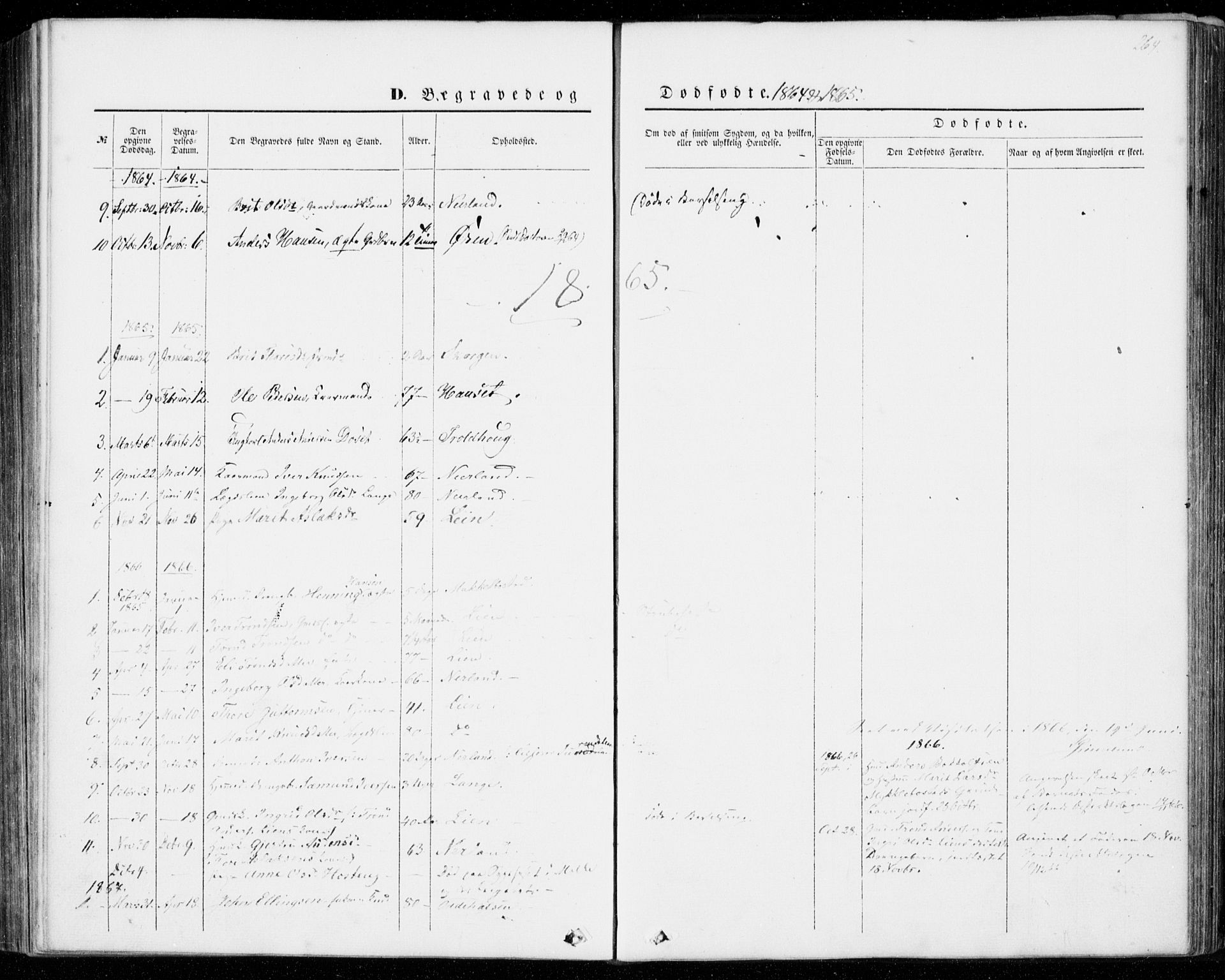 Ministerialprotokoller, klokkerbøker og fødselsregistre - Møre og Romsdal, AV/SAT-A-1454/554/L0643: Parish register (official) no. 554A01, 1846-1879, p. 264