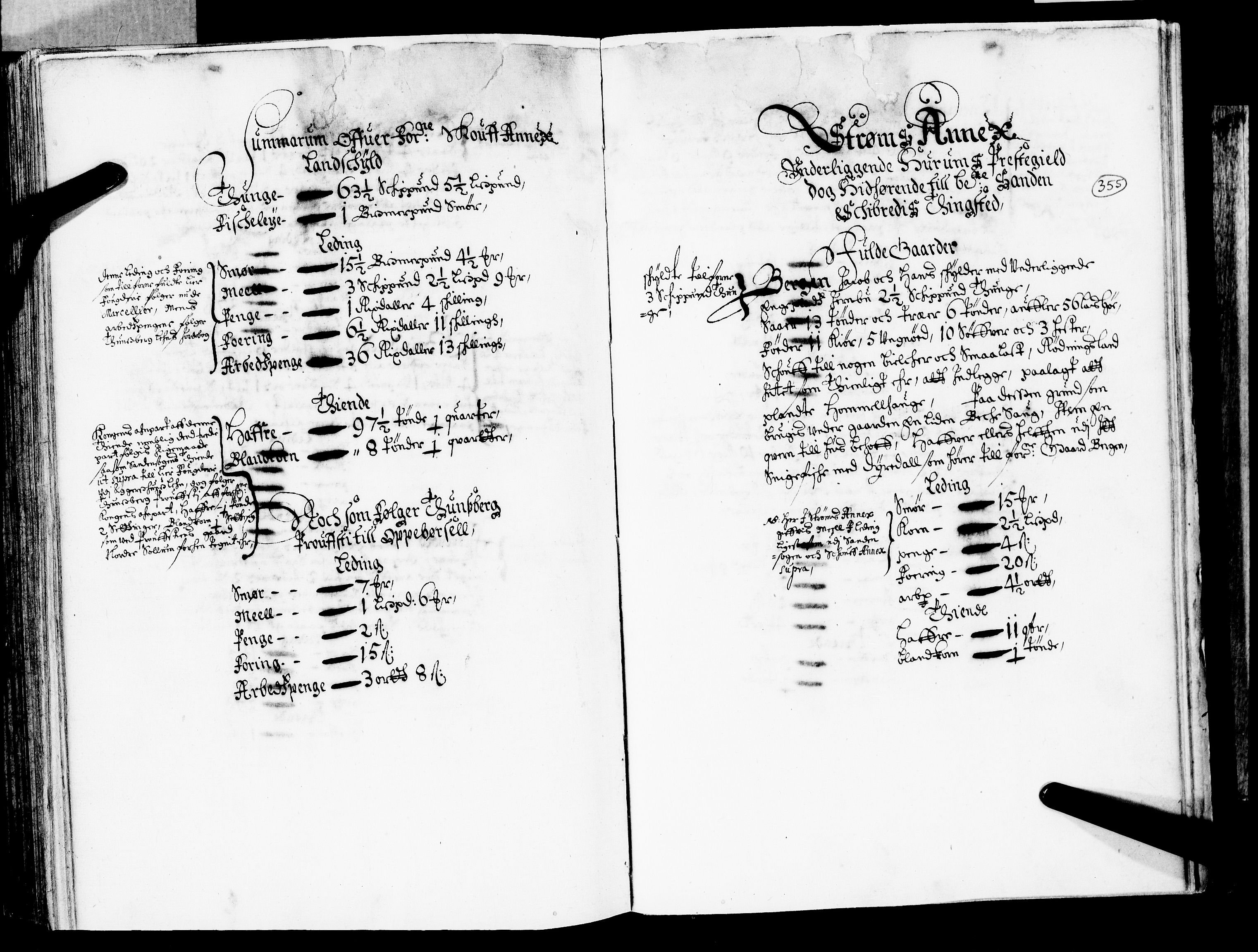Rentekammeret inntil 1814, Realistisk ordnet avdeling, AV/RA-EA-4070/N/Nb/Nba/L0020: Tønsberg len, 2. del, 1668, p. 354b-355a