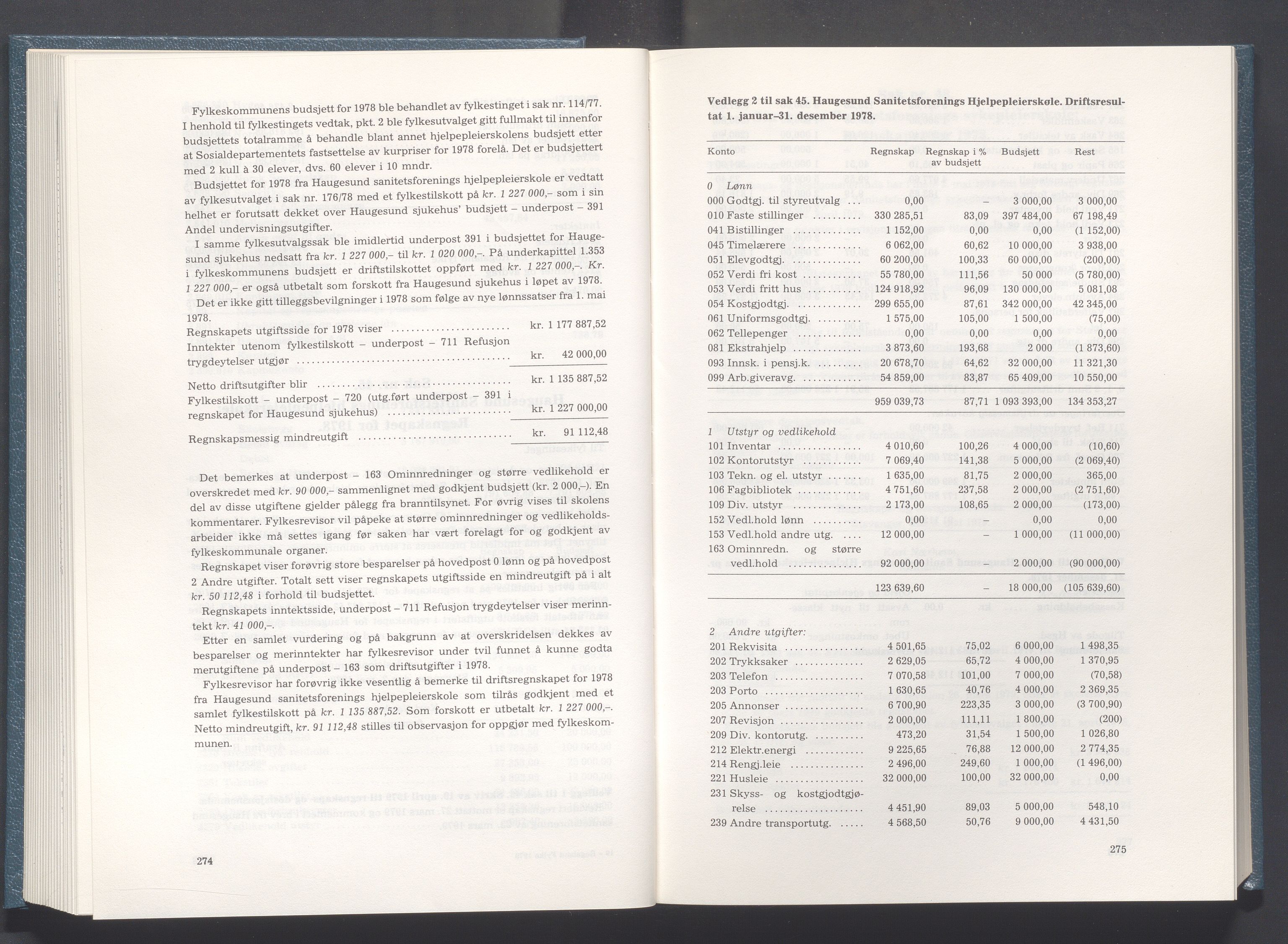 Rogaland fylkeskommune - Fylkesrådmannen , IKAR/A-900/A/Aa/Aaa/L0099: Møtebok , 1979, p. 274-275