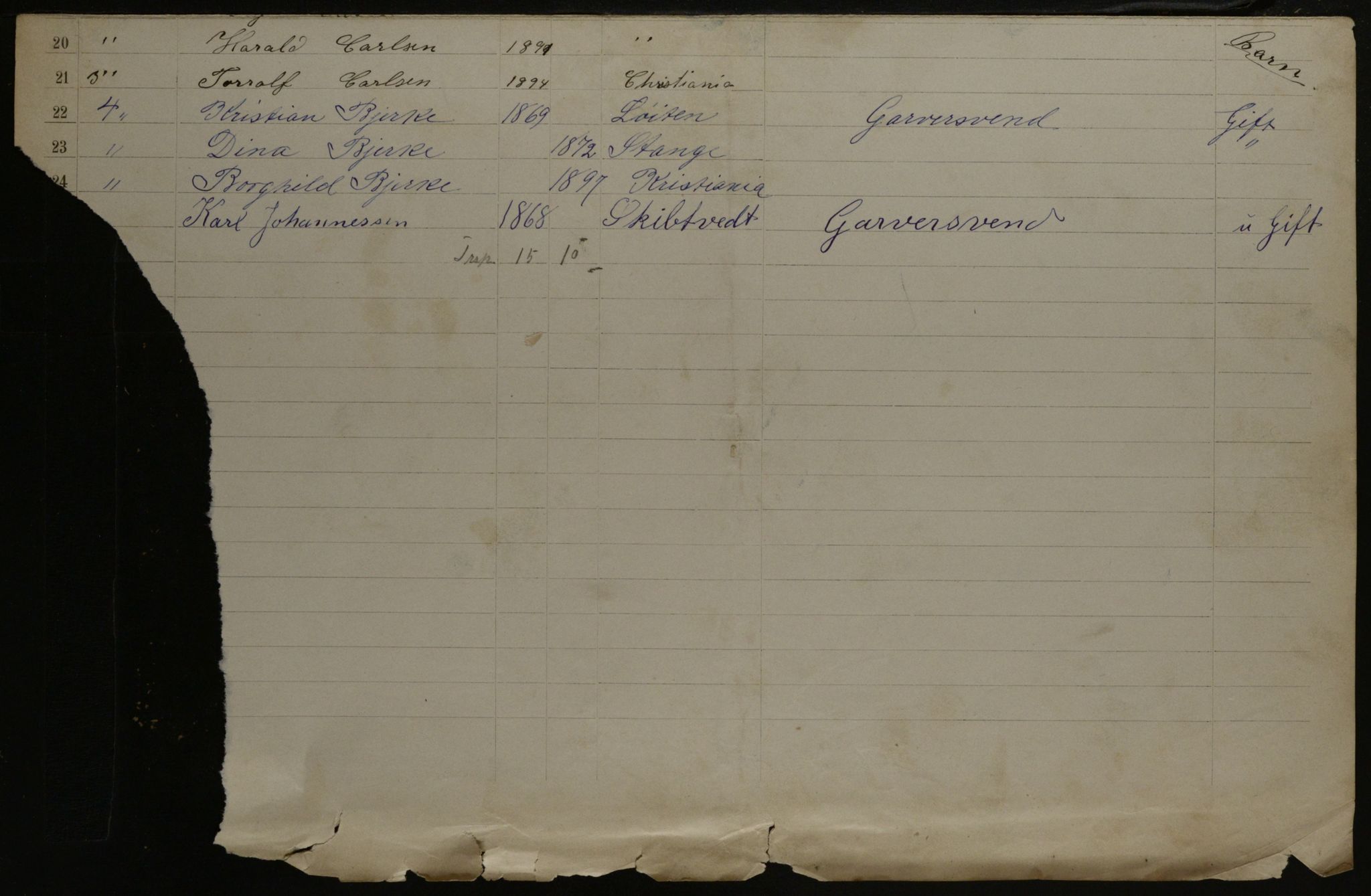 OBA, Municipal Census 1901 for Kristiania, 1901, p. 18569