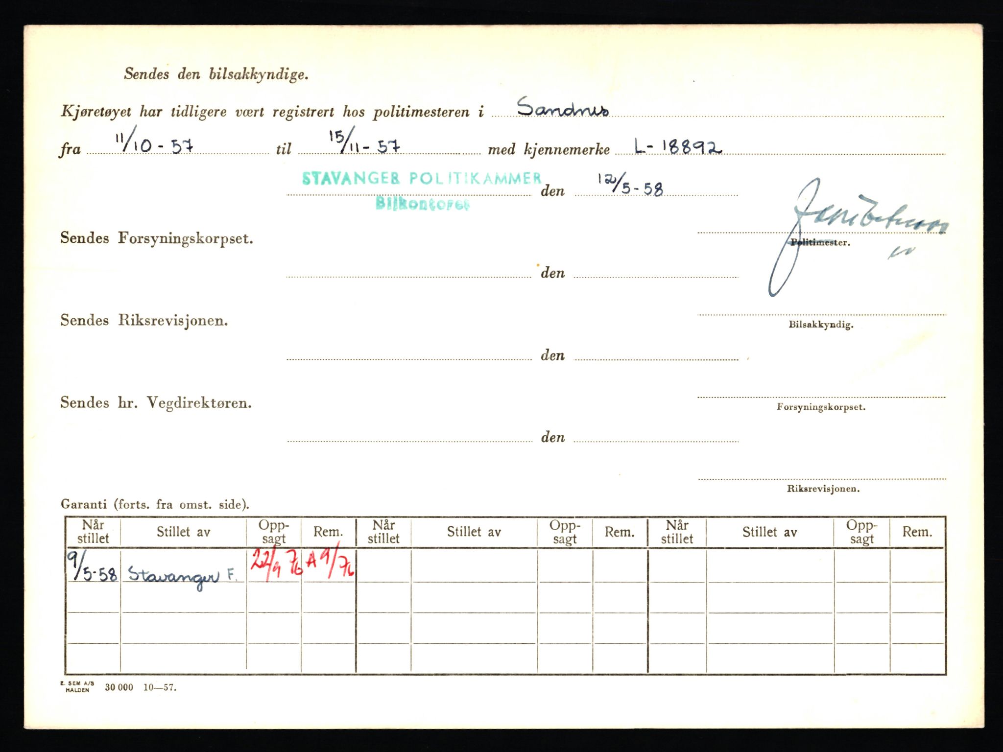 Stavanger trafikkstasjon, AV/SAST-A-101942/0/F/L0014: L-5080 - L-5499, 1930-1971, p. 1424