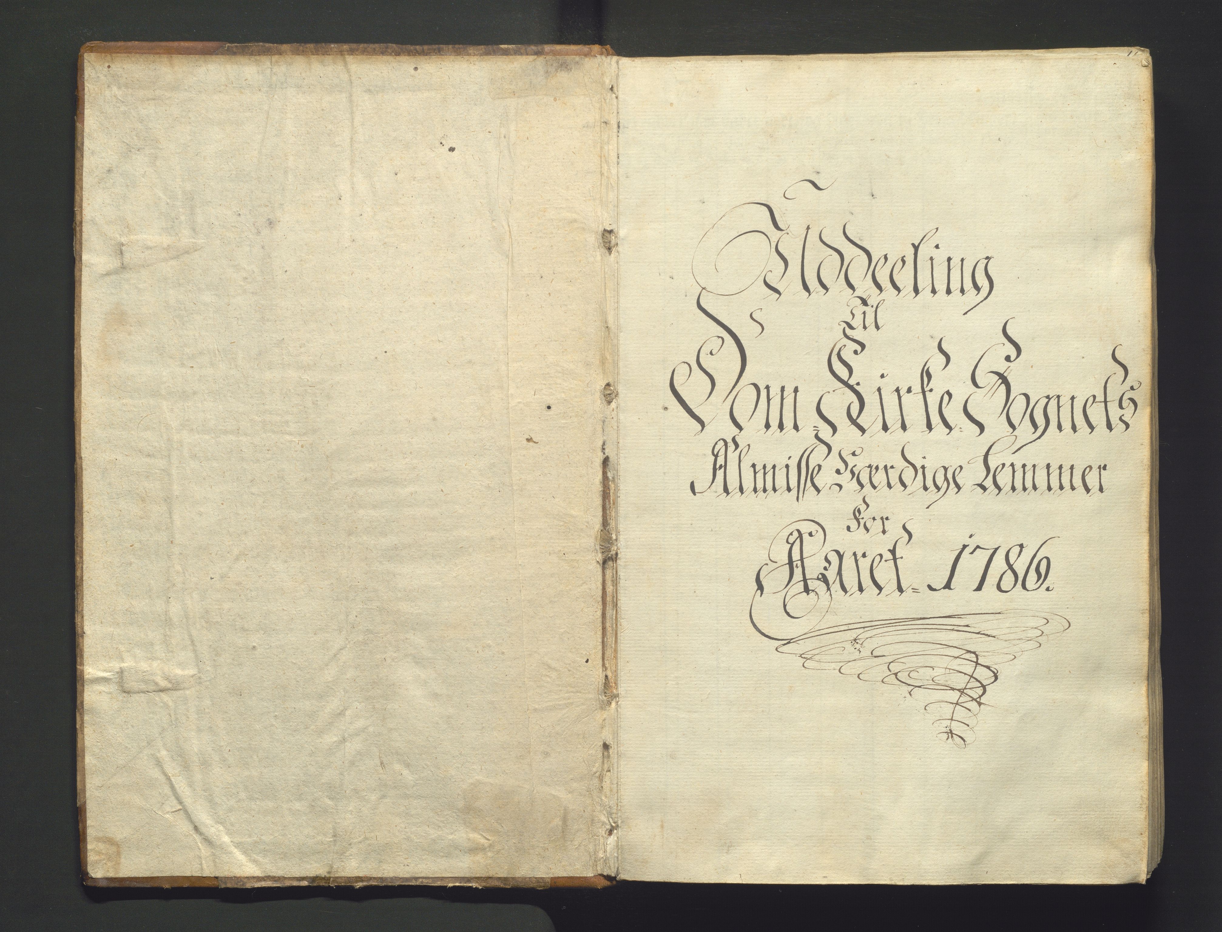 Overfattigkommisjonen i Bergen, AV/SAB-A-89001/F/L0003: Utdelingsbok for fattige i Domkirkesoknet, 1786-1790, p. 1a