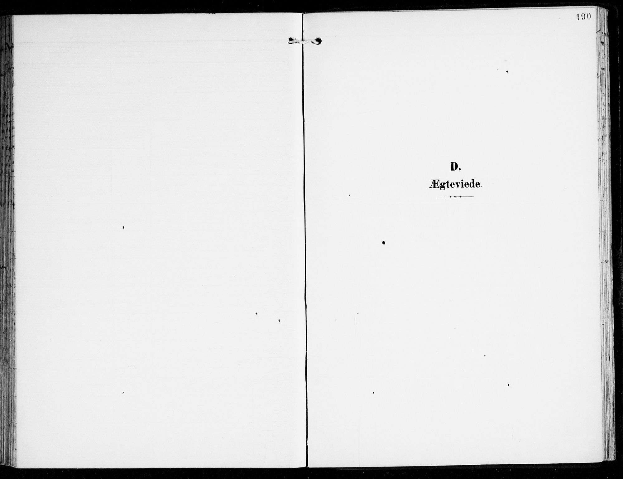 Haus sokneprestembete, SAB/A-75601/H/Haa: Parish register (official) no. D 2, 1899-1912, p. 190