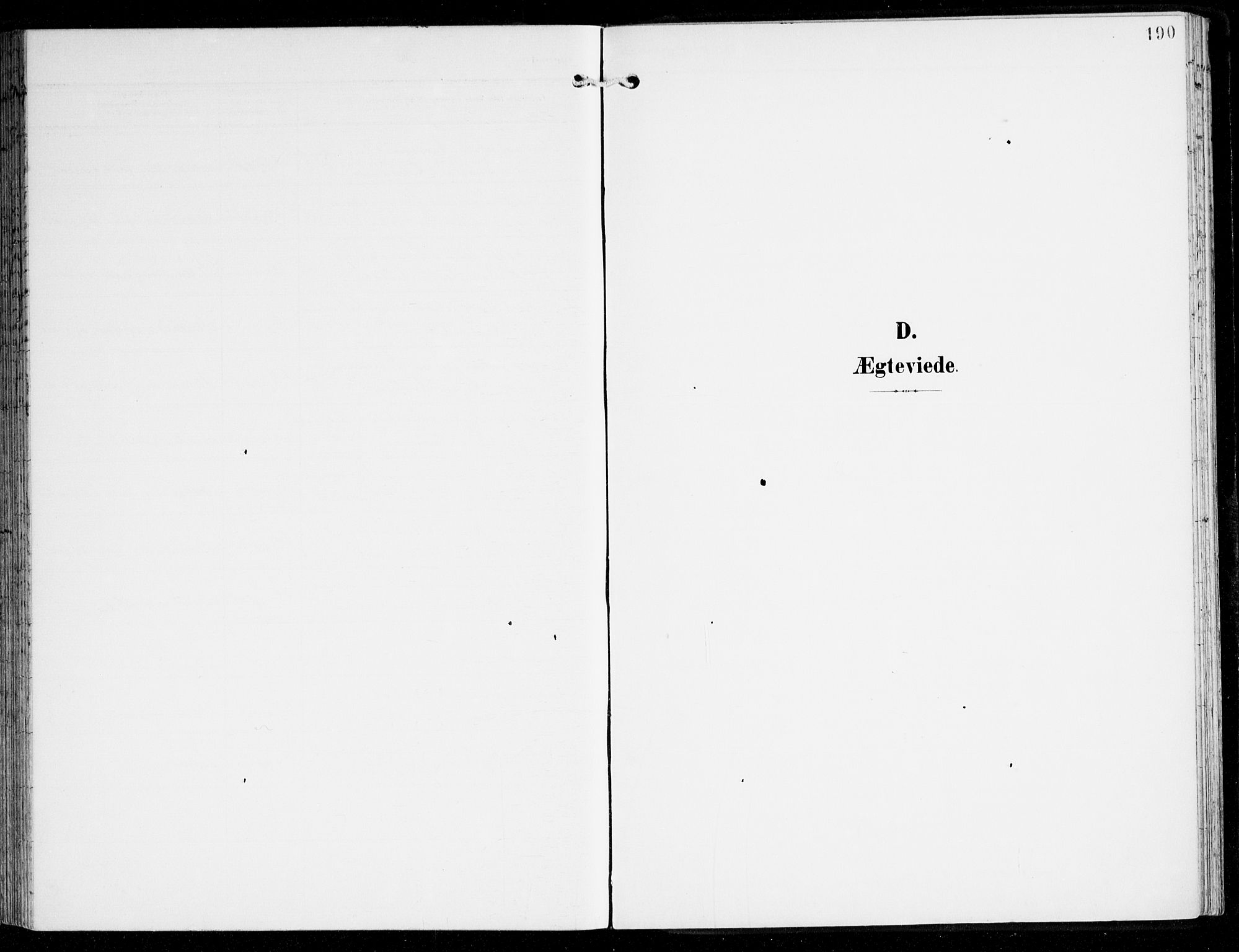 Haus sokneprestembete, AV/SAB-A-75601/H/Haa: Parish register (official) no. D 2, 1899-1912, p. 190