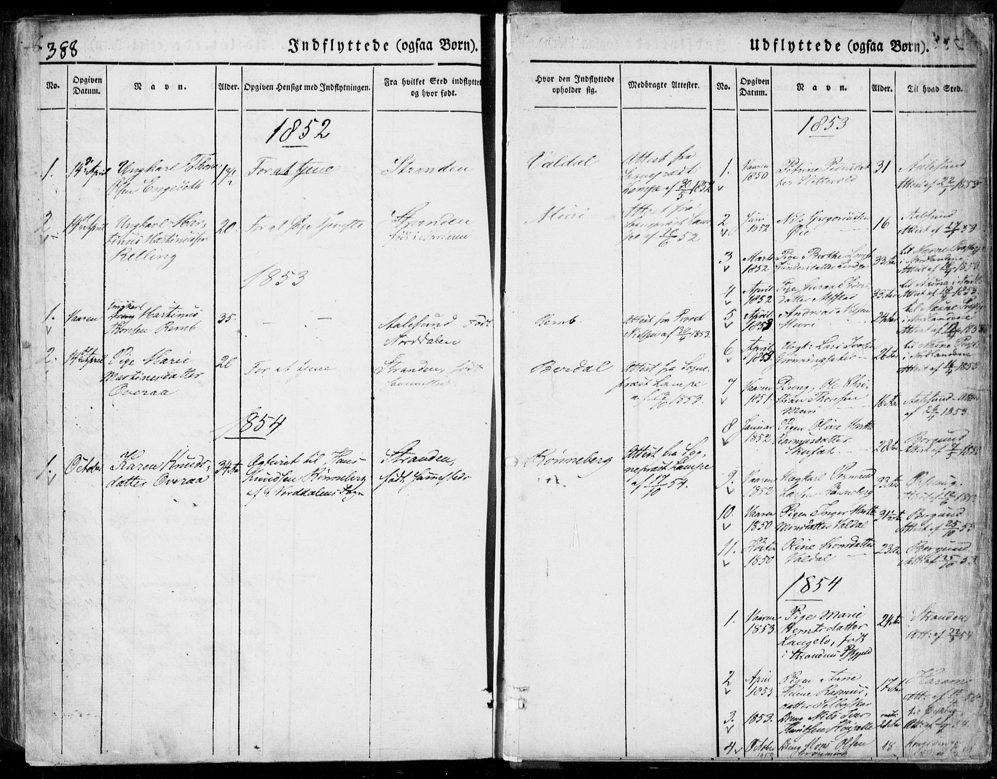 Ministerialprotokoller, klokkerbøker og fødselsregistre - Møre og Romsdal, SAT/A-1454/519/L0248: Parish register (official) no. 519A07, 1829-1860, p. 388