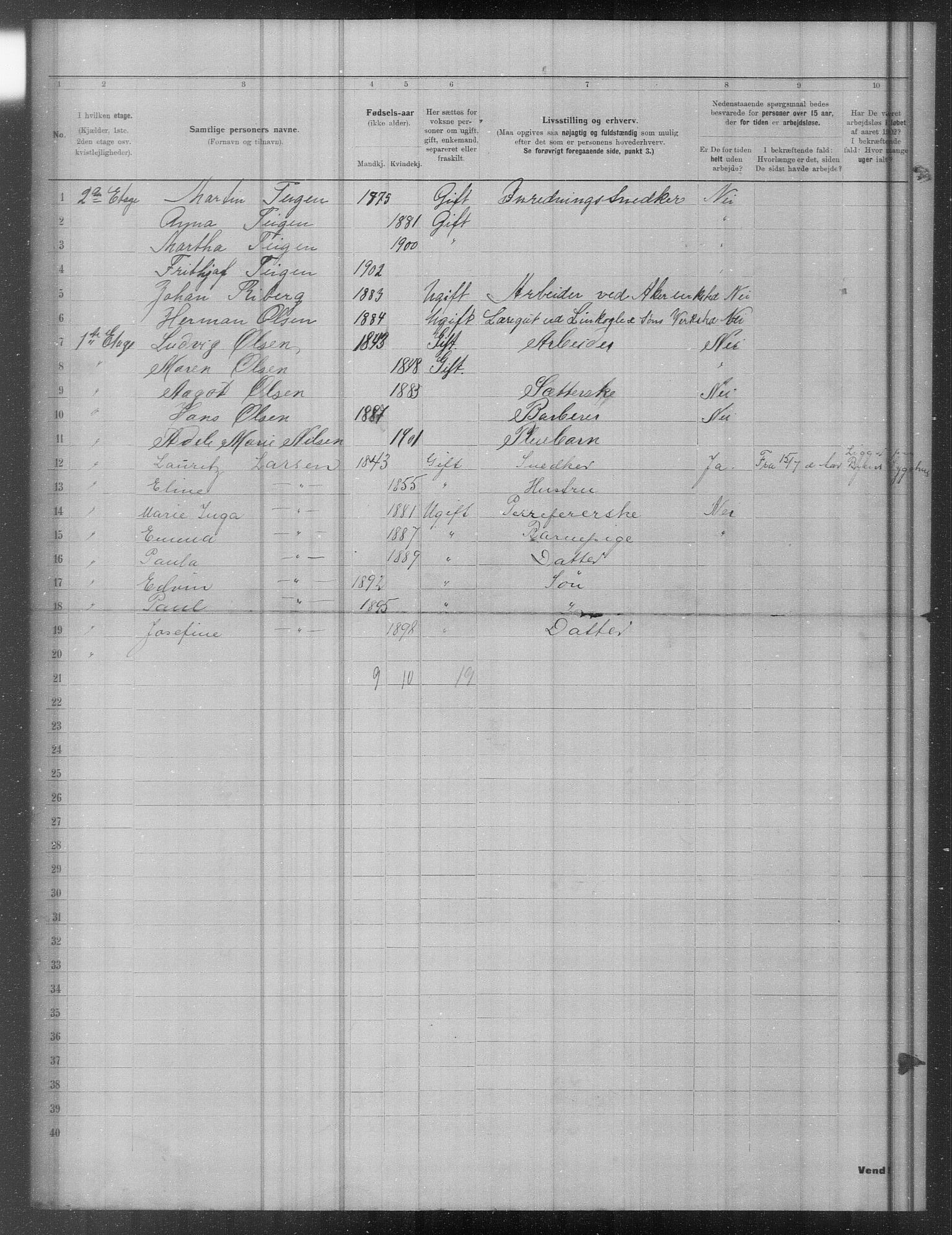 OBA, Municipal Census 1902 for Kristiania, 1902, p. 18774