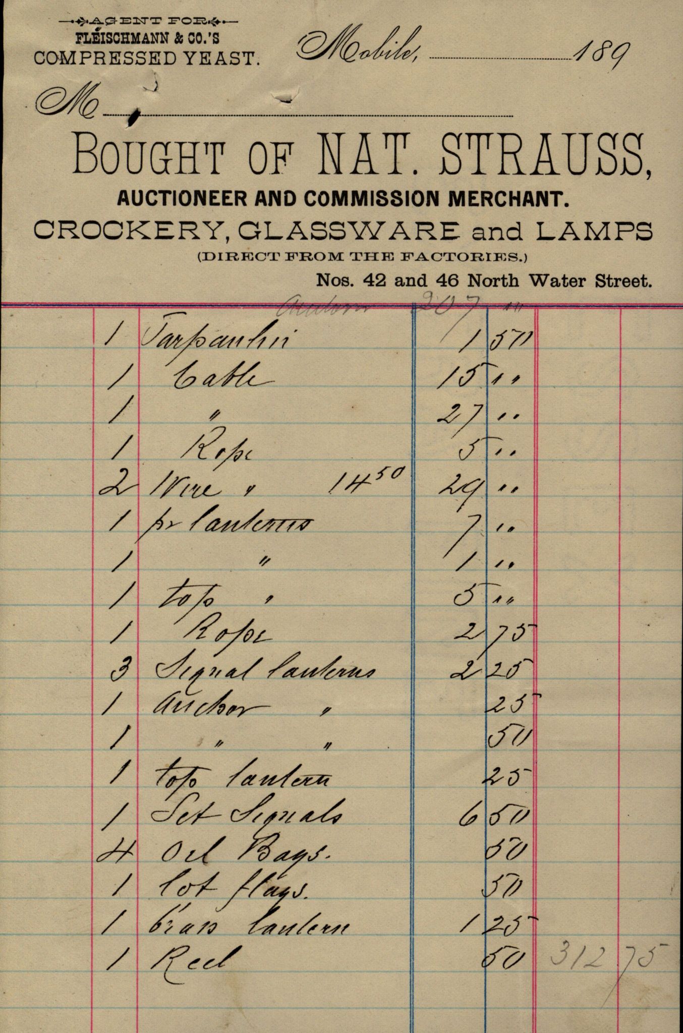 Pa 63 - Østlandske skibsassuranceforening, VEMU/A-1079/G/Ga/L0028/0005: Havaridokumenter / Tjømø, Magnolia, Caroline, Olaf, Stjernen, 1892, p. 111