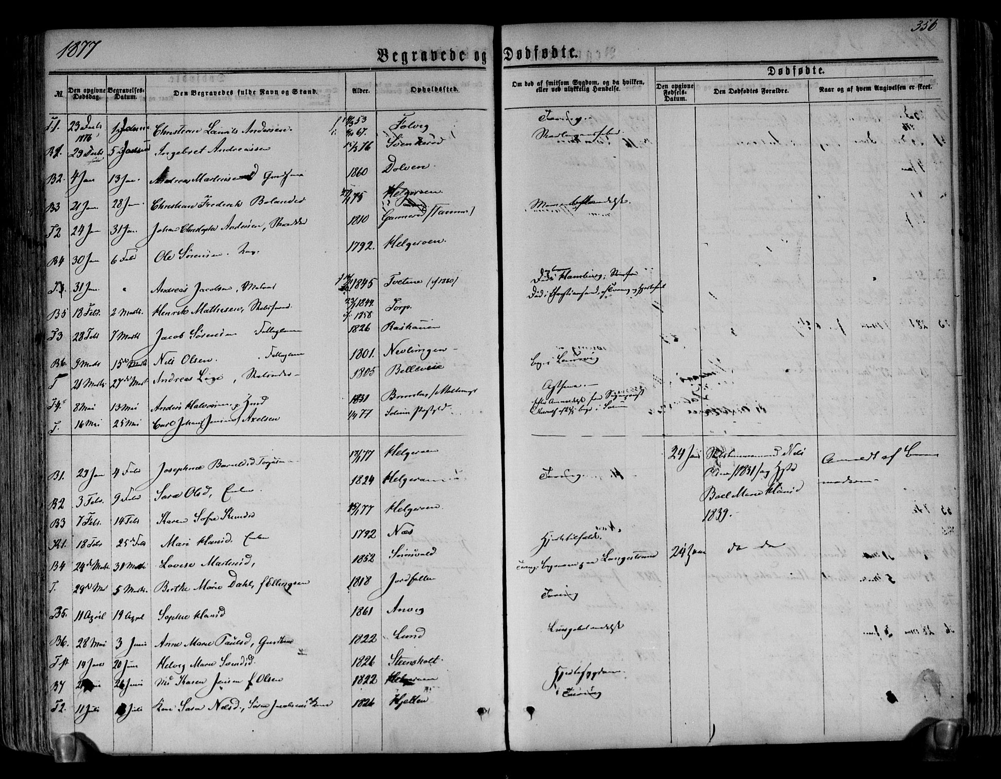 Brunlanes kirkebøker, SAKO/A-342/F/Fa/L0005: Parish register (official) no. I 5, 1862-1877, p. 356