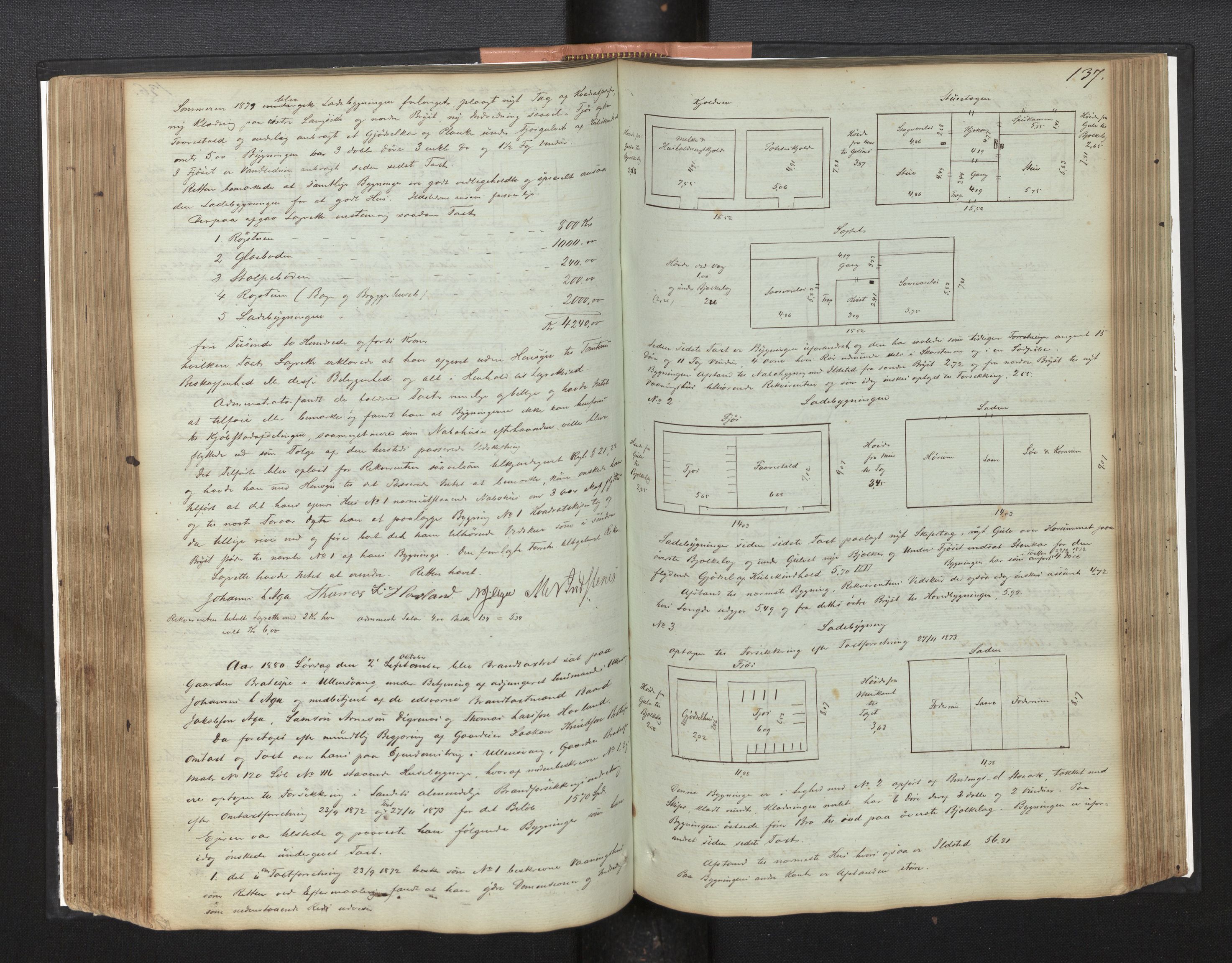 Lensmannen i Ullensvang, AV/SAB-A-35501/0012/L0001: Branntakstprotokoll, 1846-1929, p. 136b-137a