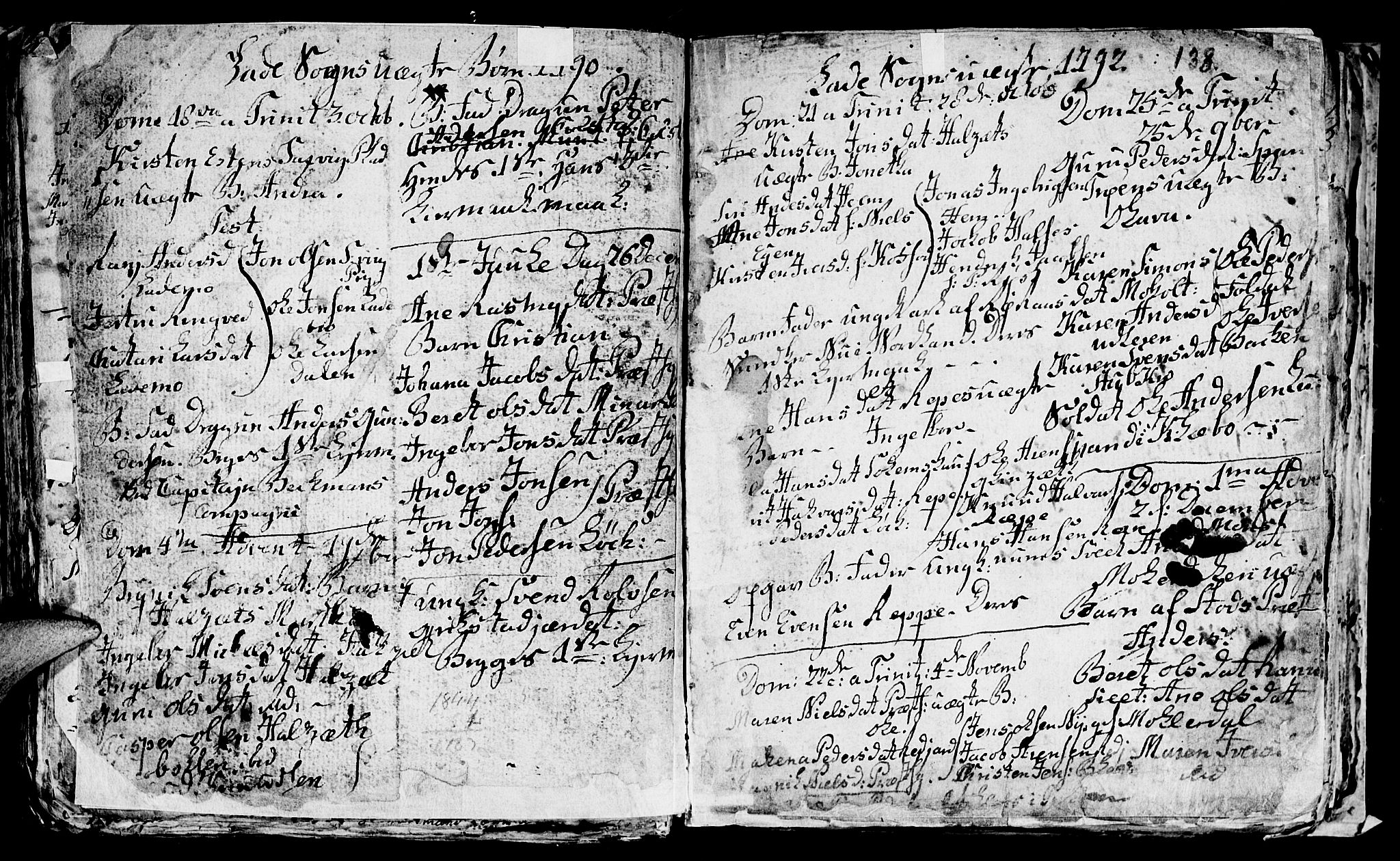 Ministerialprotokoller, klokkerbøker og fødselsregistre - Sør-Trøndelag, SAT/A-1456/606/L0305: Parish register (copy) no. 606C01, 1757-1819, p. 138