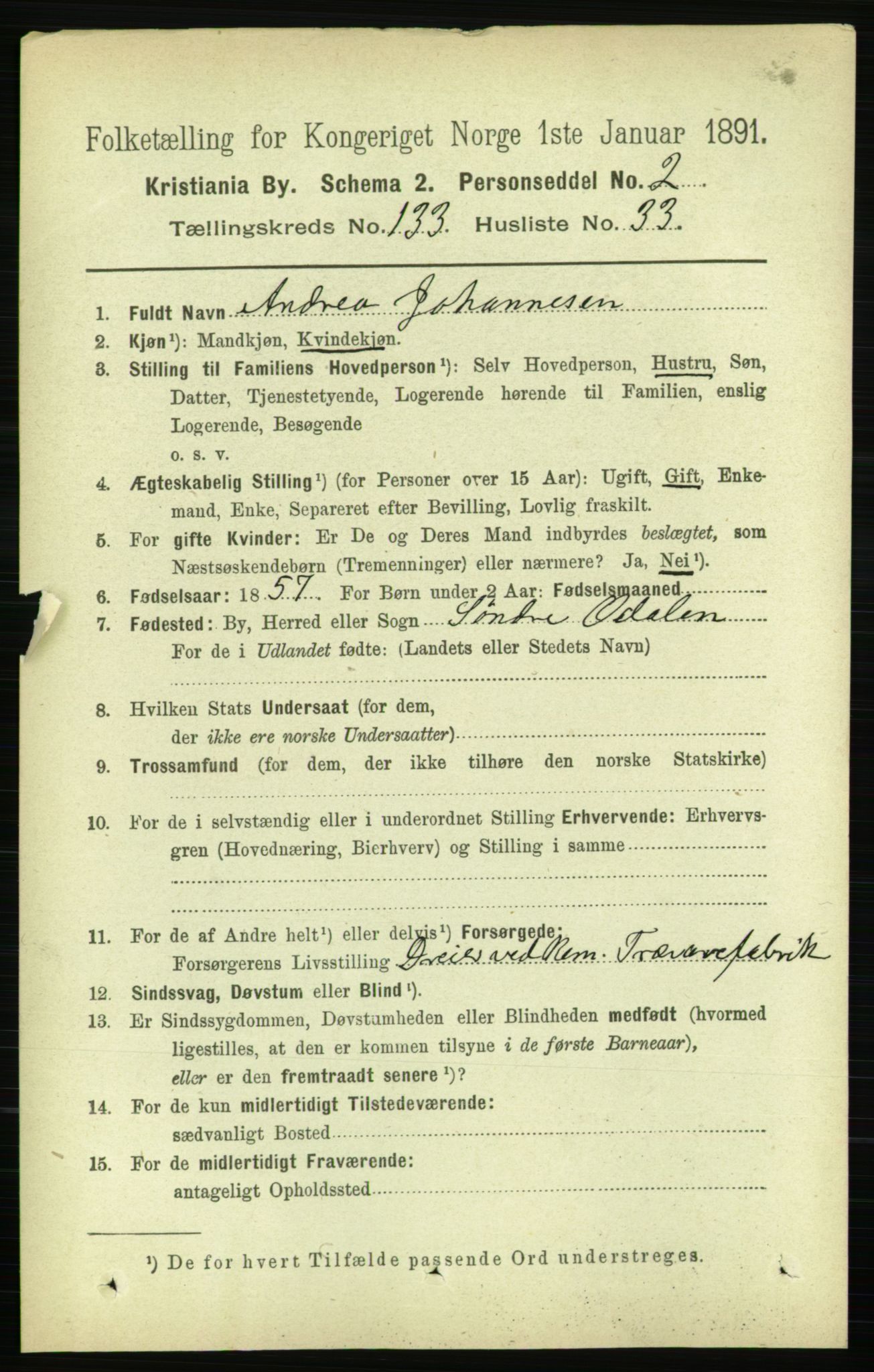 RA, 1891 census for 0301 Kristiania, 1891, p. 73061