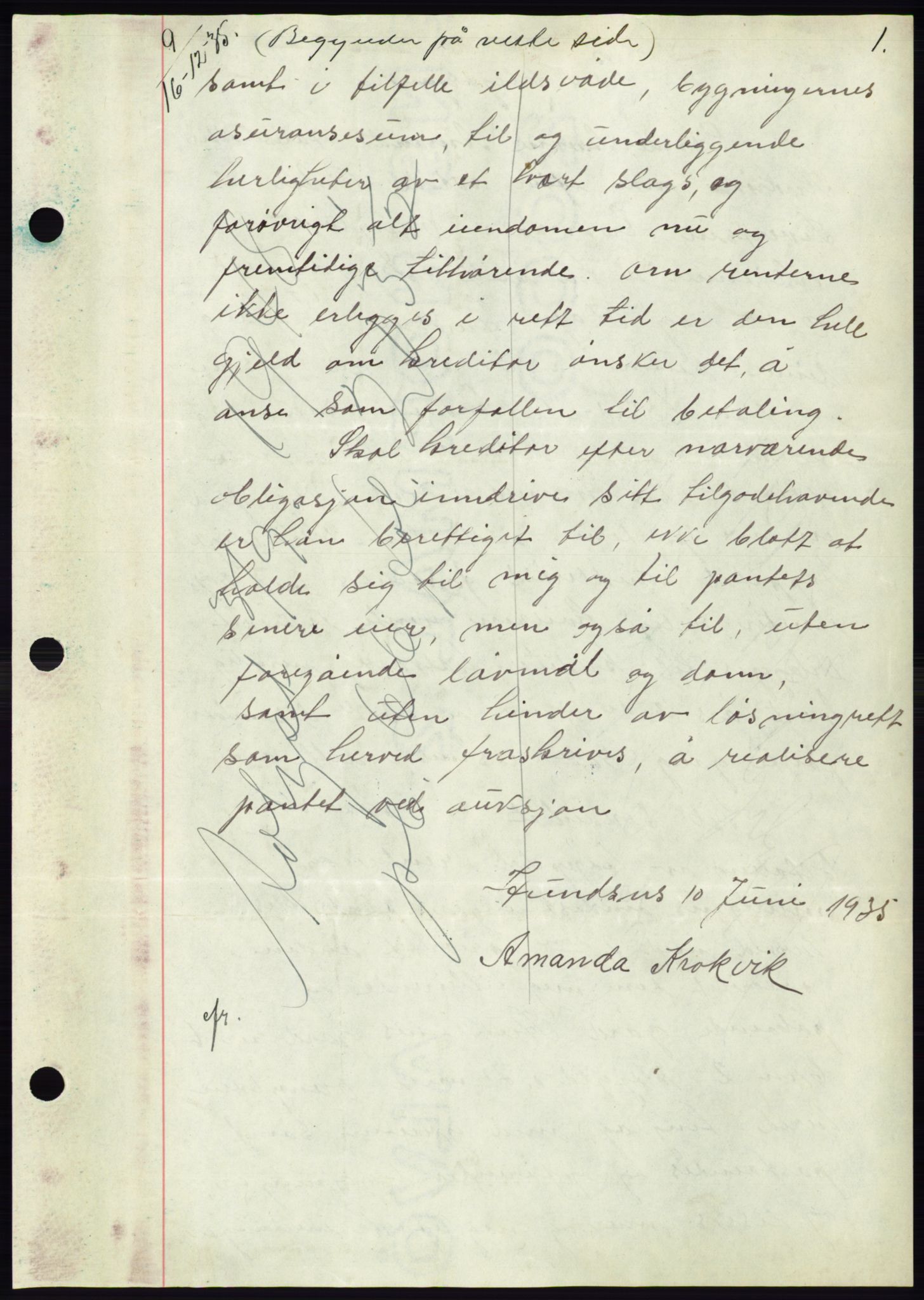 Søre Sunnmøre sorenskriveri, AV/SAT-A-4122/1/2/2C/L0060: Mortgage book no. 54, 1935-1936, Deed date: 16.12.1935