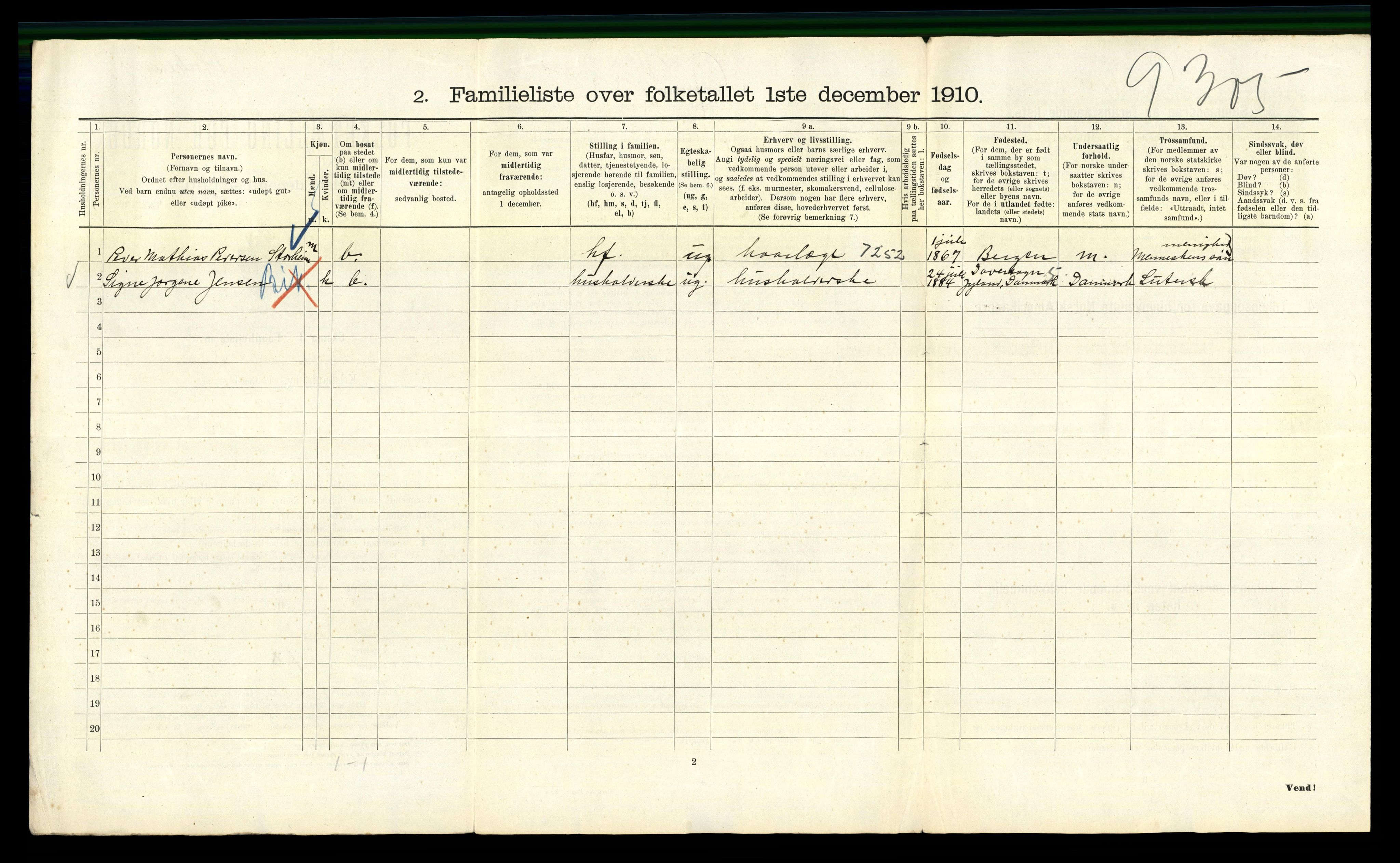 RA, 1910 census for Kristiania, 1910, p. 103194