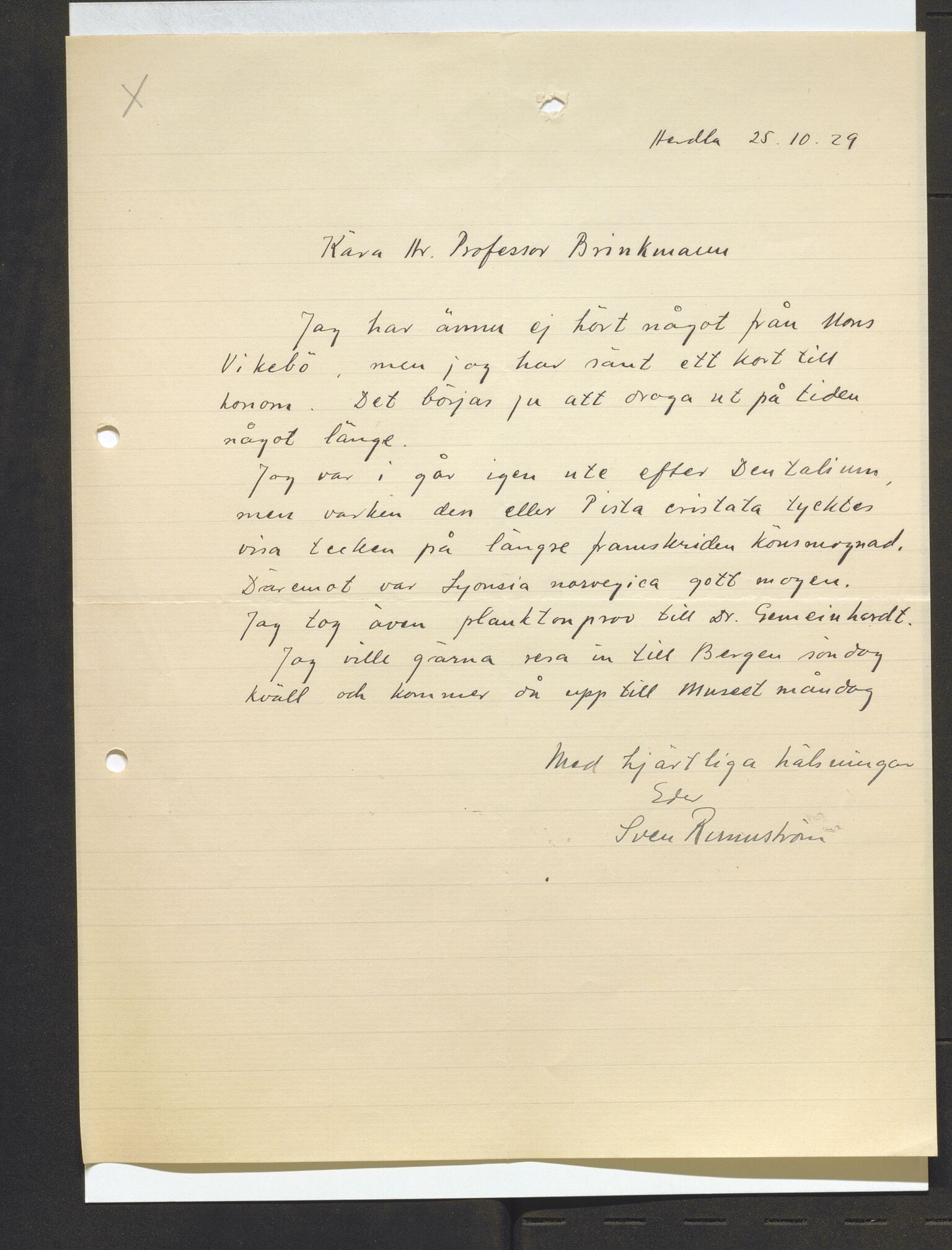 Bergens Museum, AV/SAB-A-17301/13/D/L0002: Korrespondanse , 1928-1940, p. 202