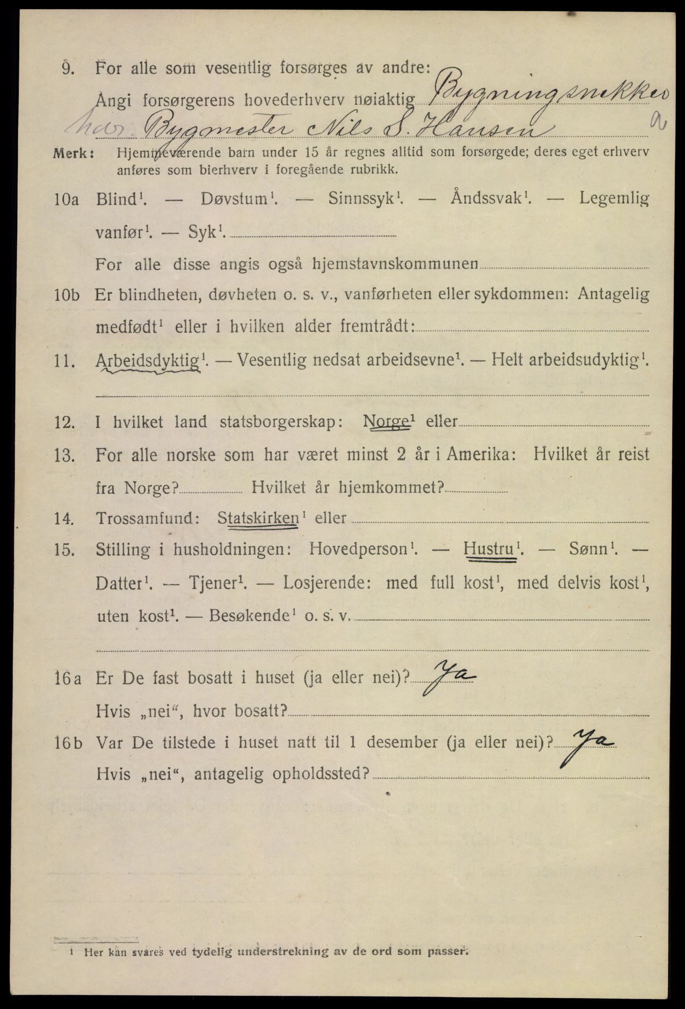 SAKO, 1920 census for Larvik, 1920, p. 9679