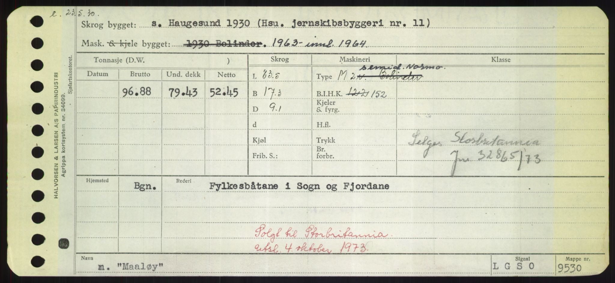 Sjøfartsdirektoratet med forløpere, Skipsmålingen, RA/S-1627/H/Hd/L0025: Fartøy, Min-Mås, p. 493