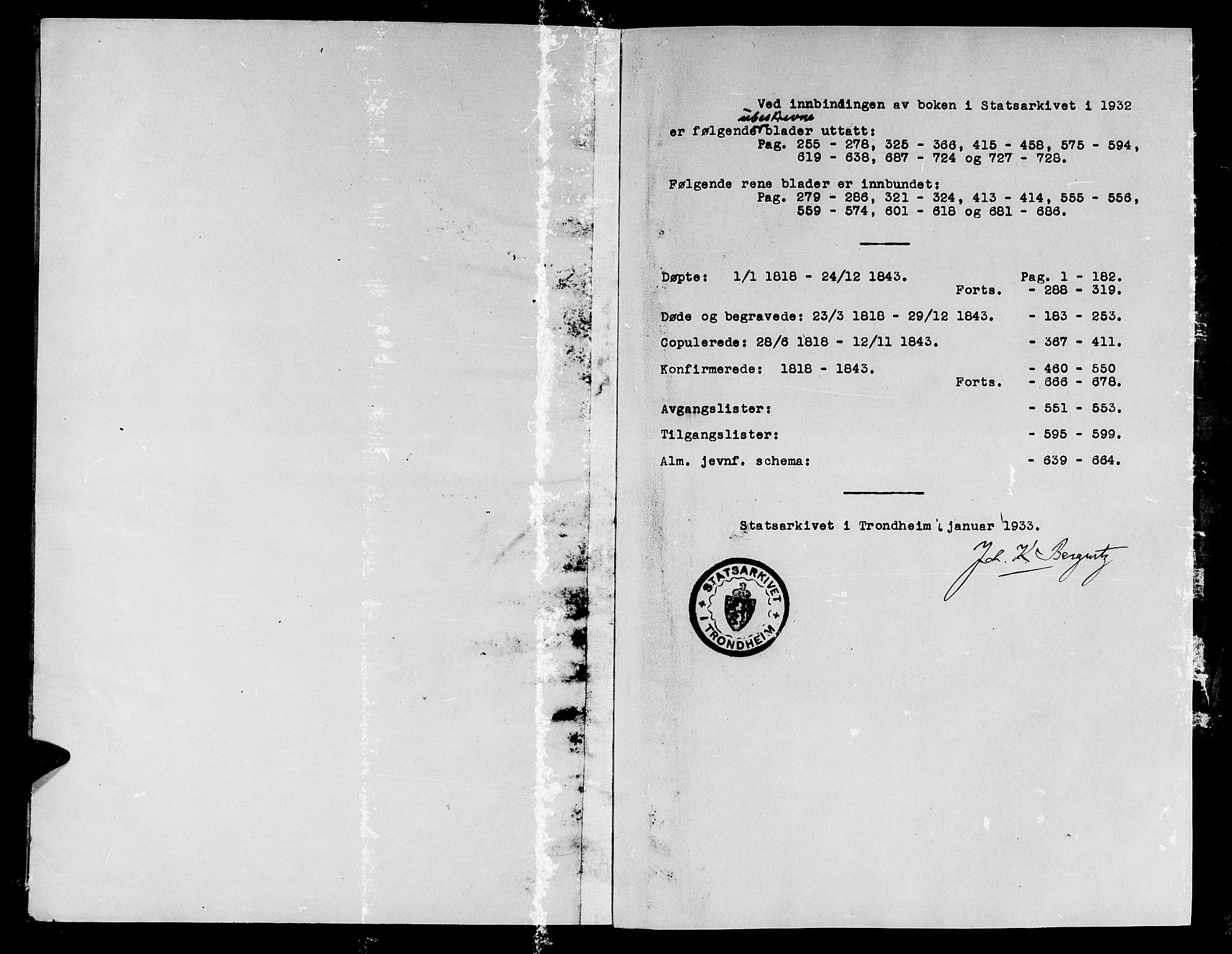 Ministerialprotokoller, klokkerbøker og fødselsregistre - Møre og Romsdal, AV/SAT-A-1454/555/L0652: Parish register (official) no. 555A03, 1817-1843