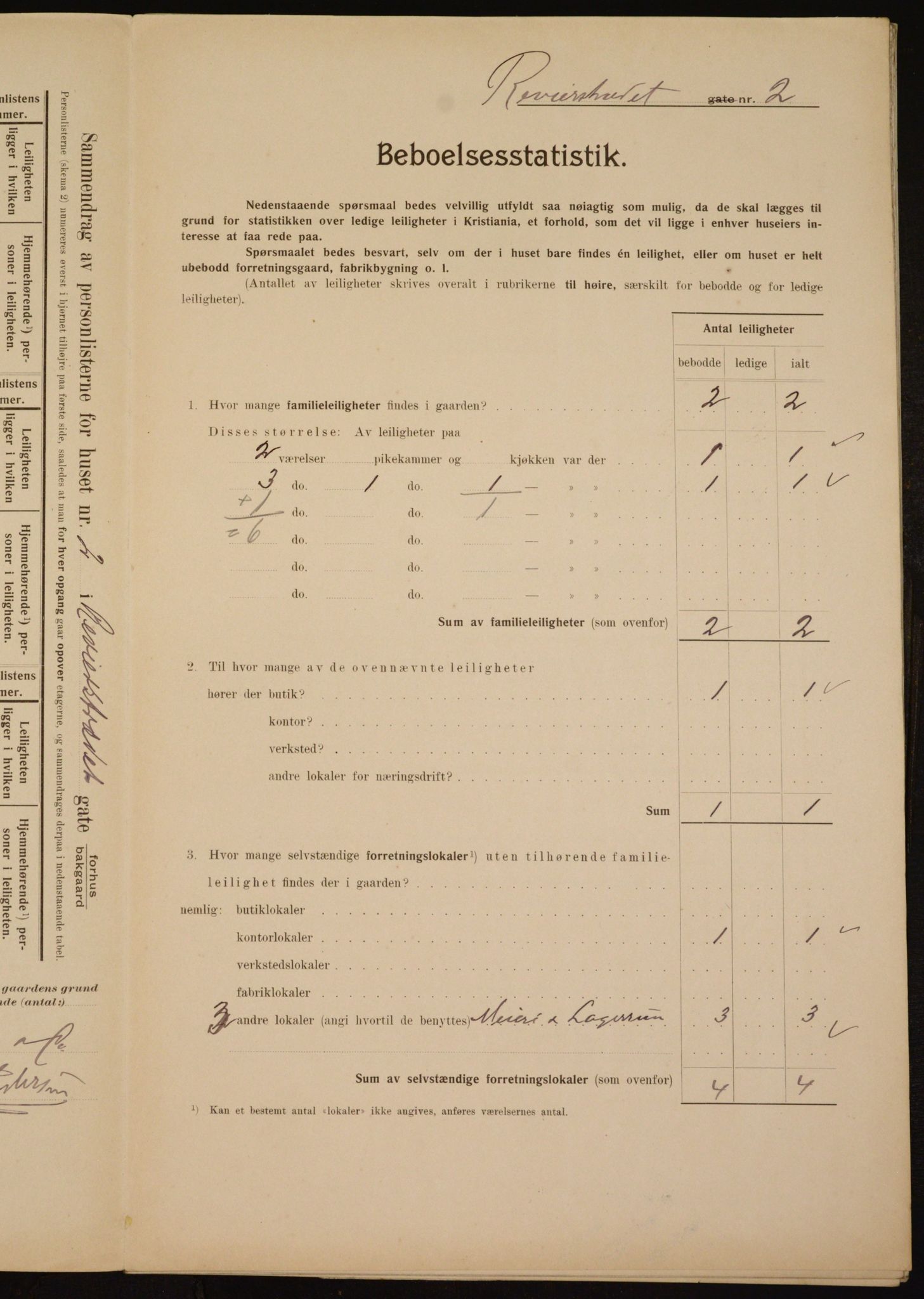 OBA, Municipal Census 1910 for Kristiania, 1910, p. 79191