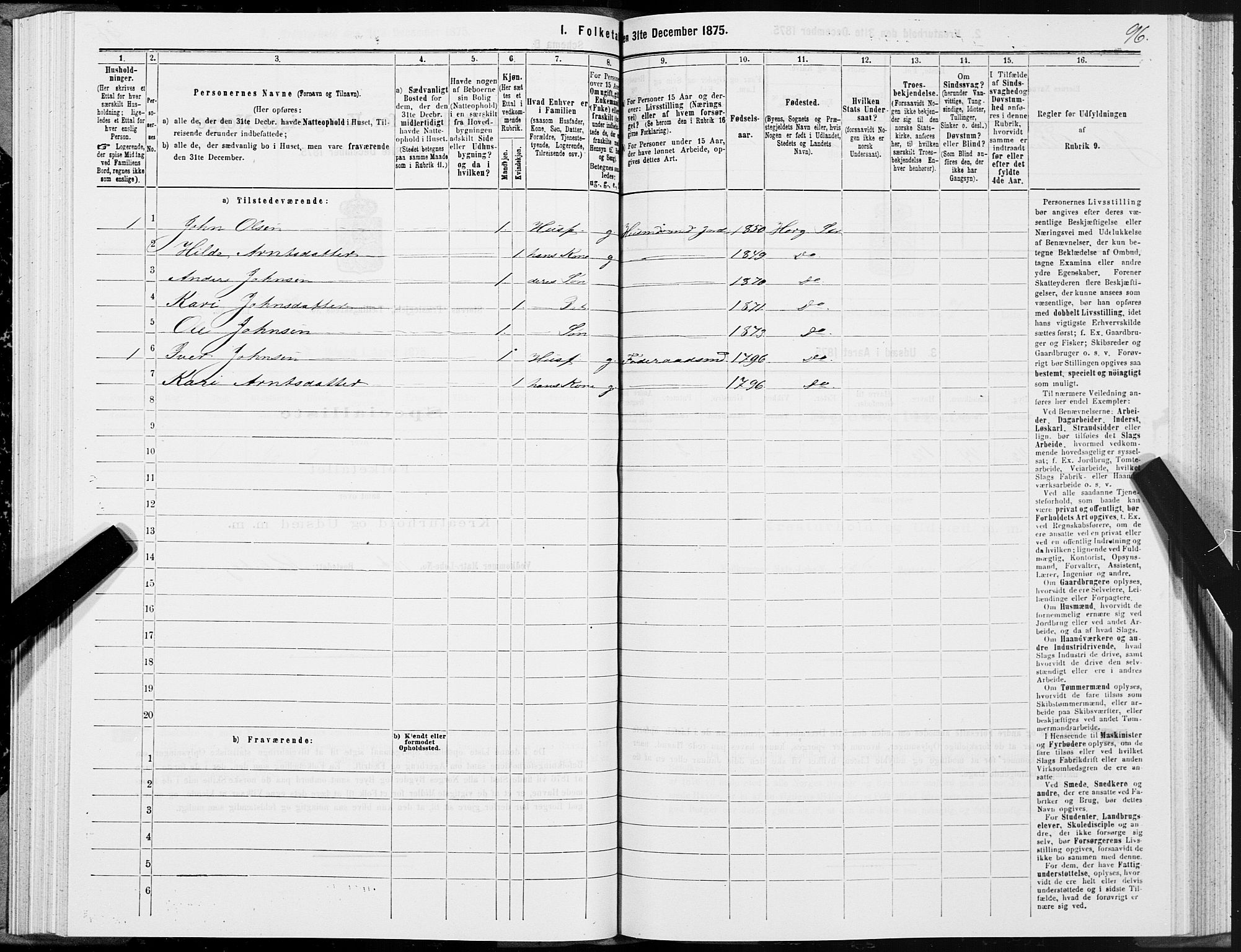 SAT, 1875 census for 1648P Støren, 1875, p. 4096