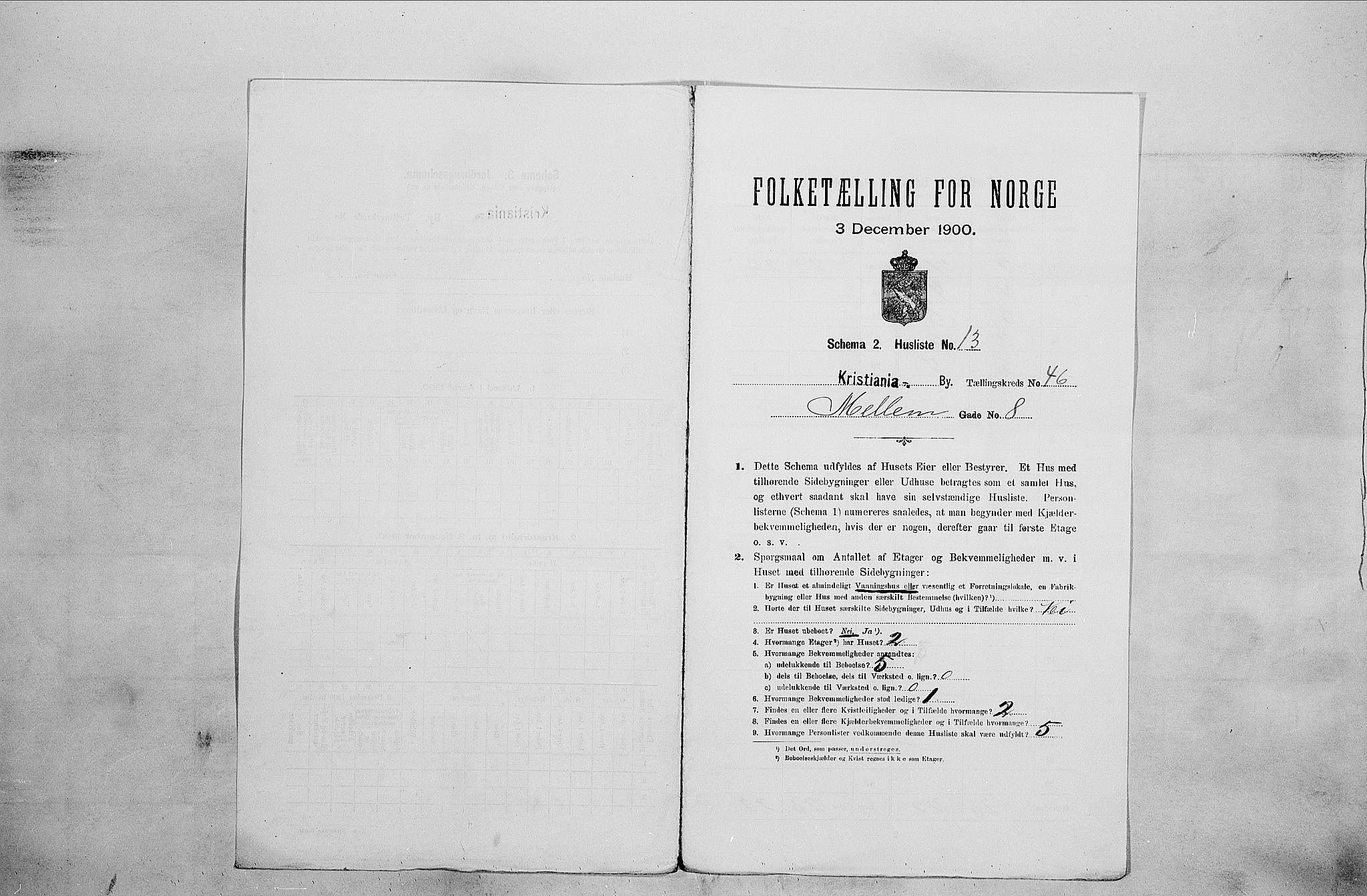 SAO, 1900 census for Kristiania, 1900, p. 59083