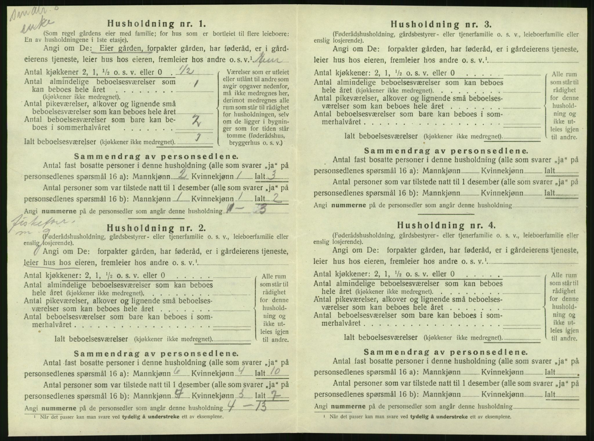 SAT, 1920 census for Brønnøy, 1920, p. 1219