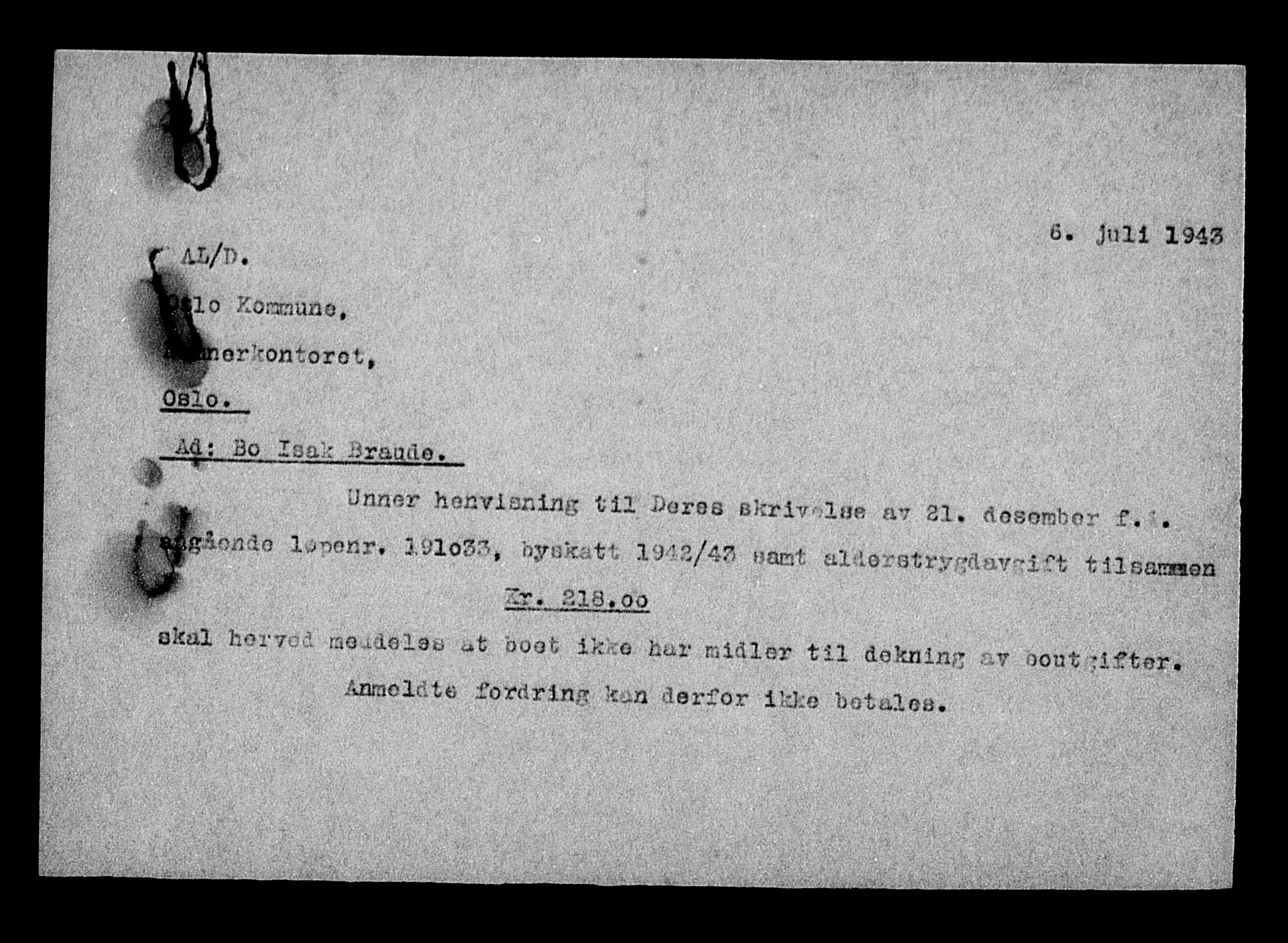 Justisdepartementet, Tilbakeføringskontoret for inndratte formuer, AV/RA-S-1564/H/Hc/Hcc/L0927: --, 1945-1947, p. 499