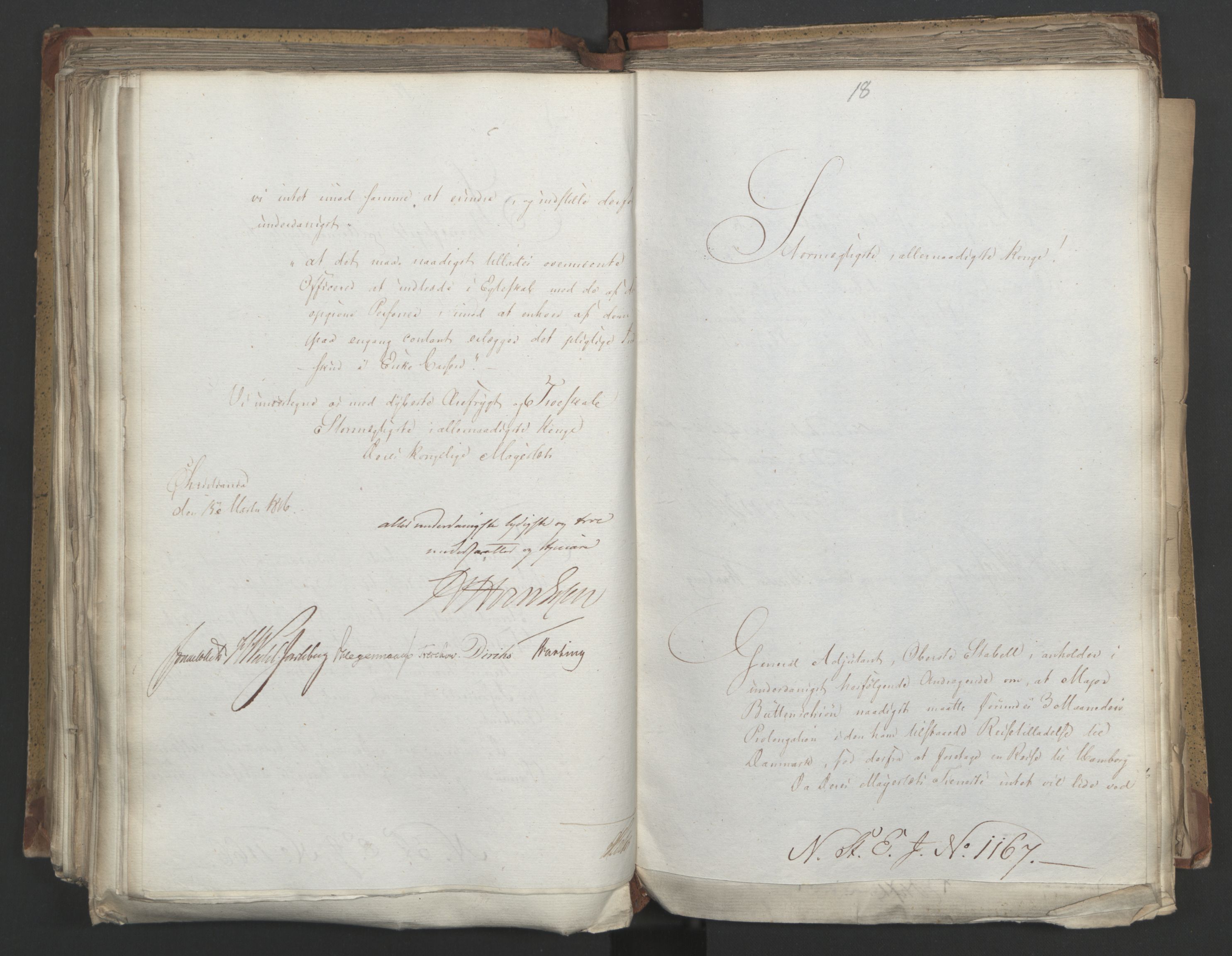 Statsrådsavdelingen i Stockholm, AV/RA-S-1003/D/Da/L0005: Regjeringsinnstillinger nr. 1000-1246, 1816, p. 356