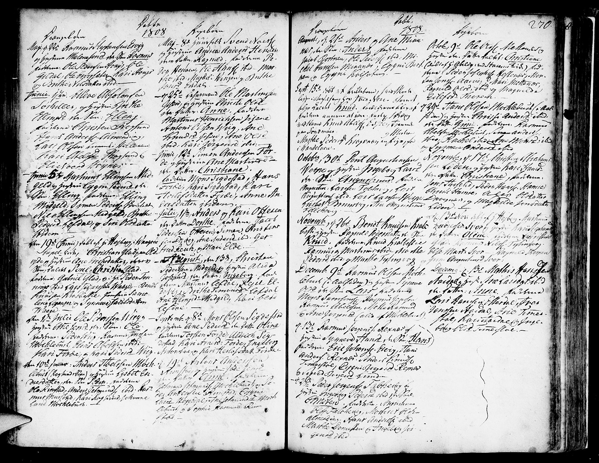 Davik sokneprestembete, SAB/A-79701/H/Haa/Haaa/L0002: Parish register (official) no. A 2, 1742-1816, p. 270