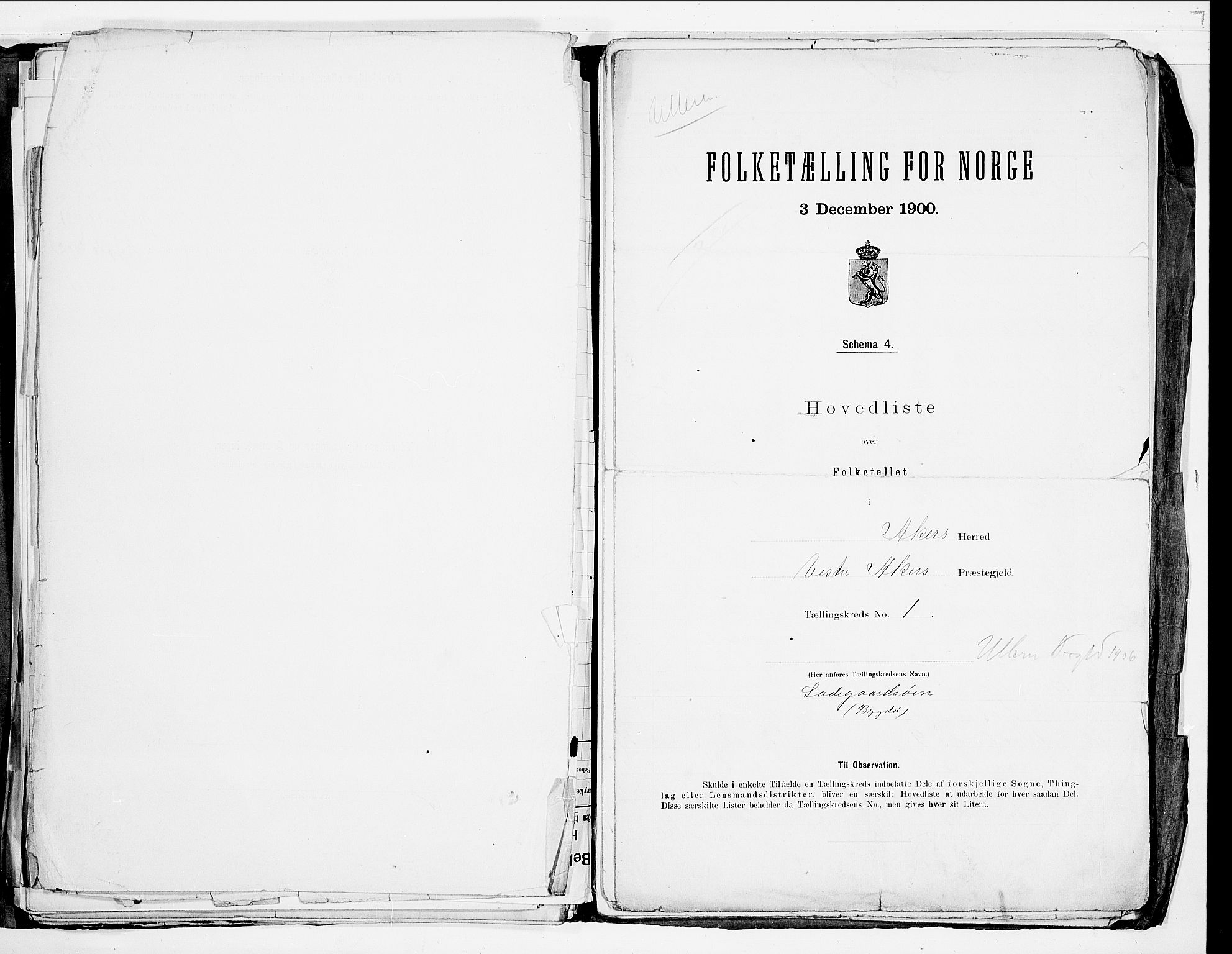 SAO, 1900 census for Aker, 1900, p. 40