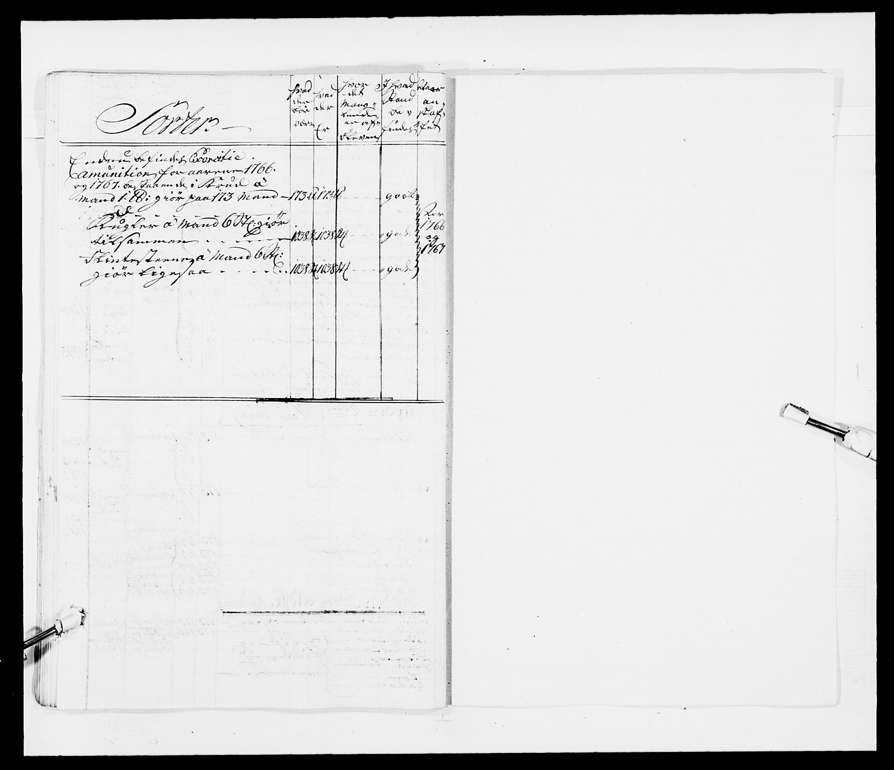 Kommanderende general (KG I) med Det norske krigsdirektorium, AV/RA-EA-5419/E/Ea/L0489: 1. Akershusiske regiment, 1767, p. 497