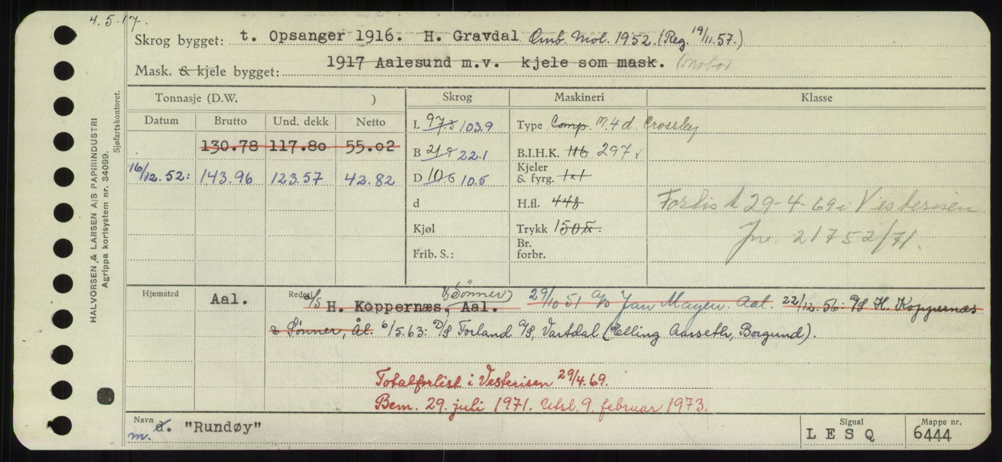 Sjøfartsdirektoratet med forløpere, Skipsmålingen, AV/RA-S-1627/H/Hd/L0031: Fartøy, Rju-Sam, p. 315