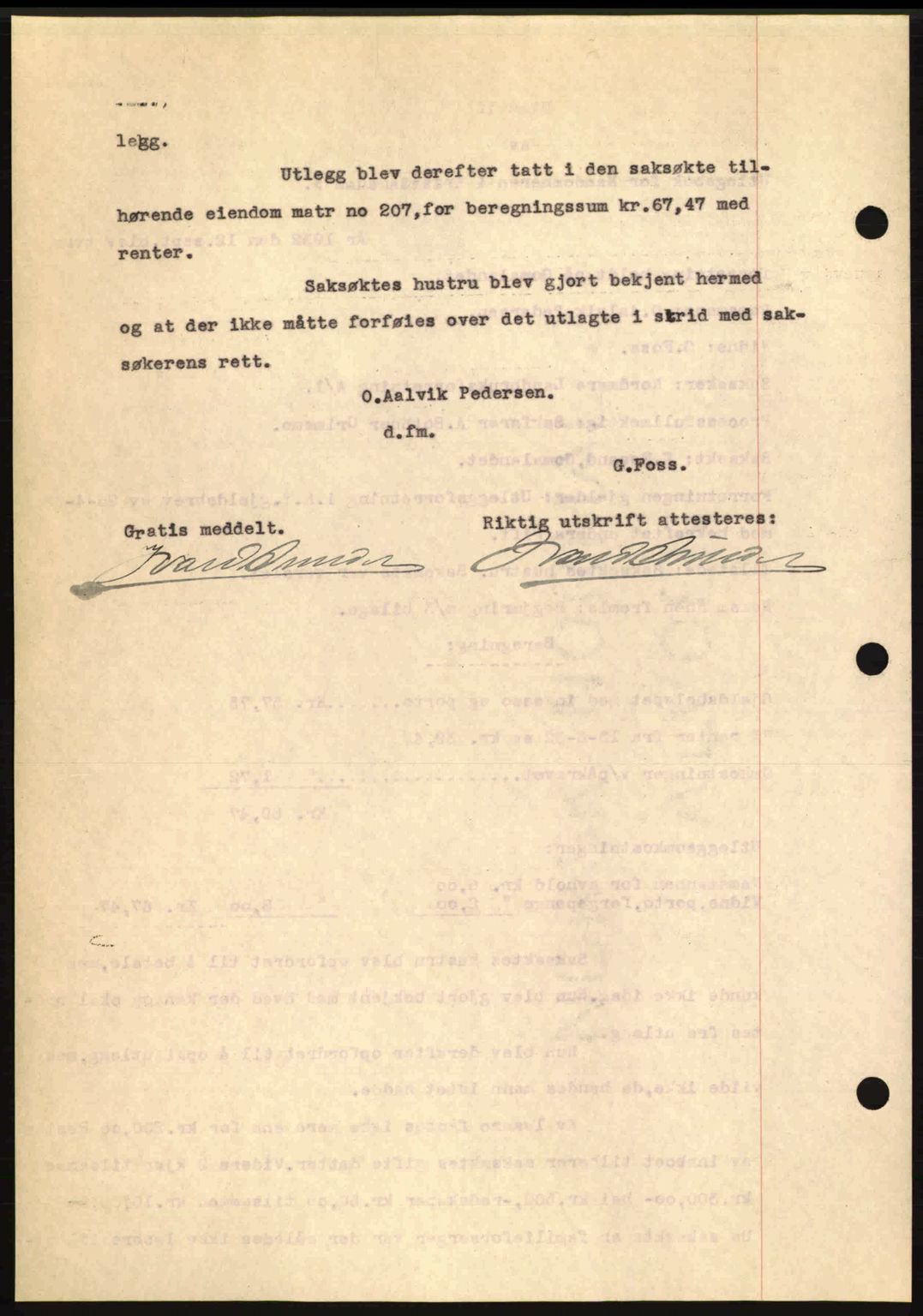 Kristiansund byfogd, AV/SAT-A-4587/A/27: Mortgage book no. 26, 1931-1933, Deed date: 11.10.1932